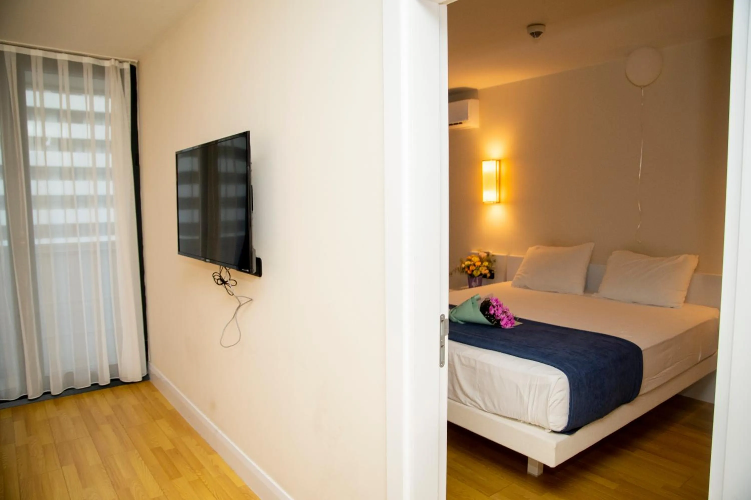 Bed in Orbi City Hotel