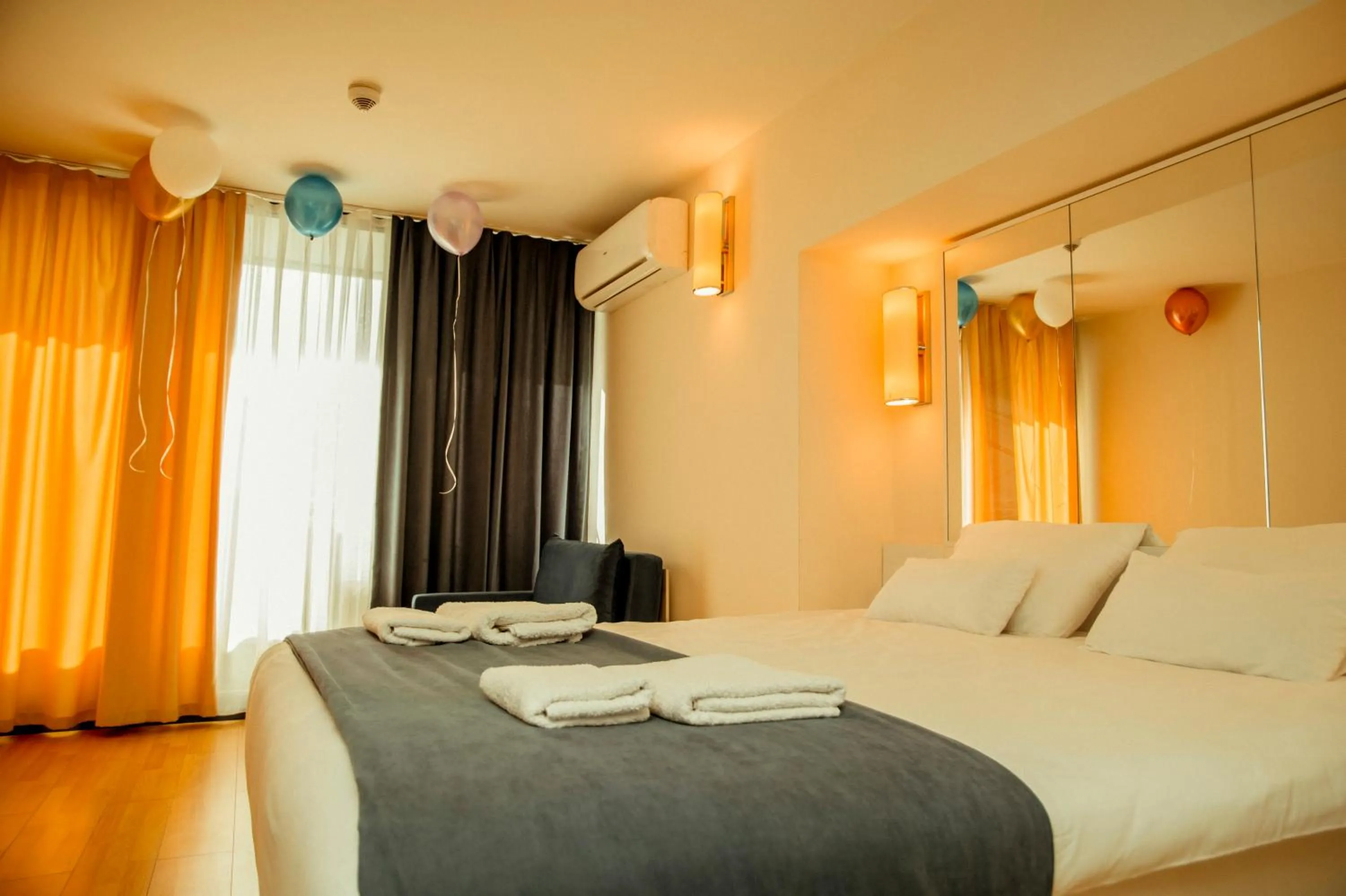 Bed in Orbi City Hotel