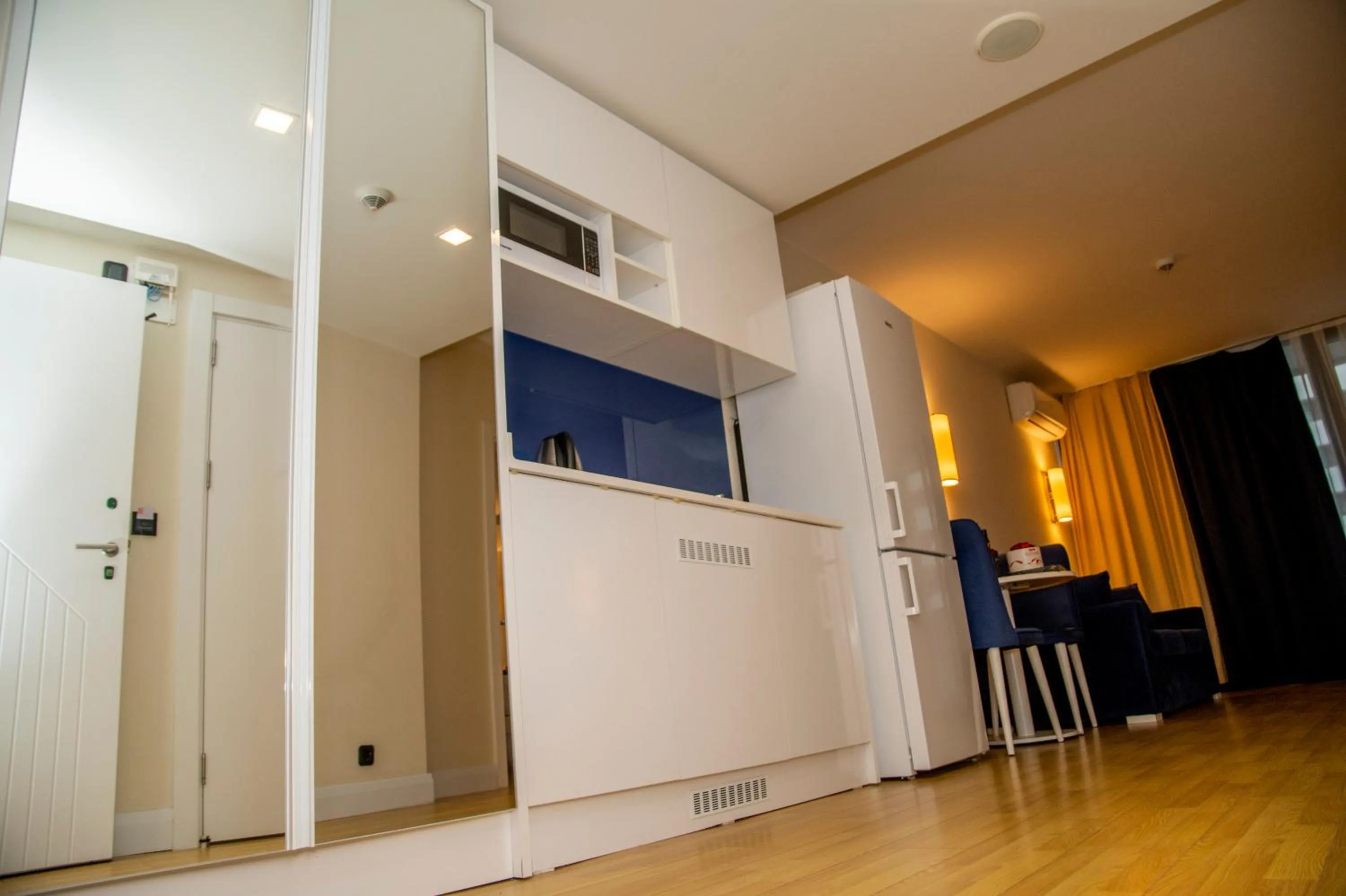 Kitchen or kitchenette in Orbi City Hotel