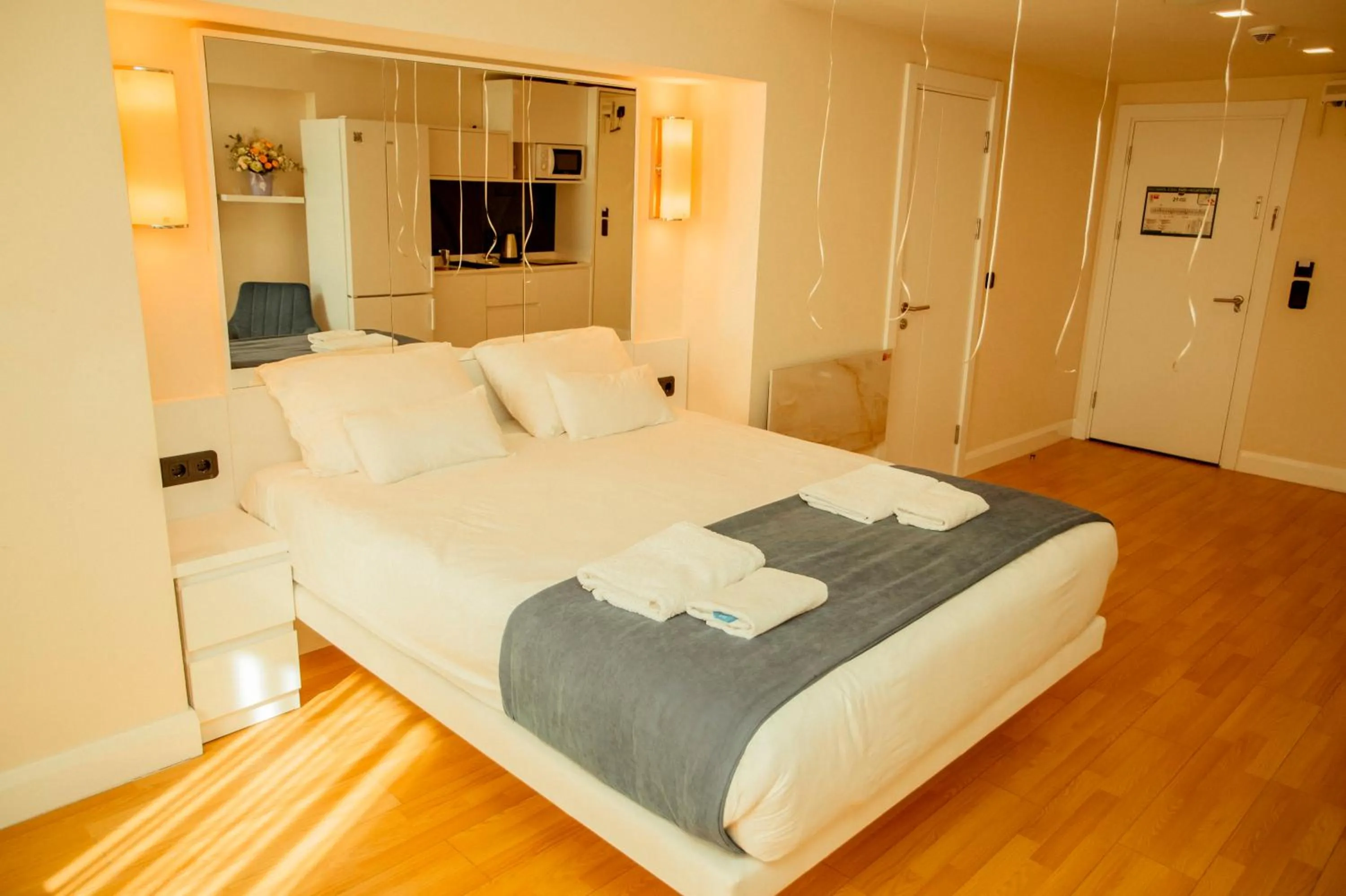 Bed in Orbi City Hotel