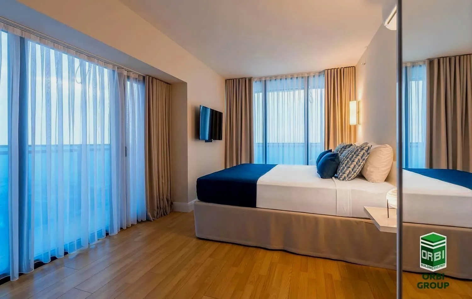 Bed in Orbi City Hotel