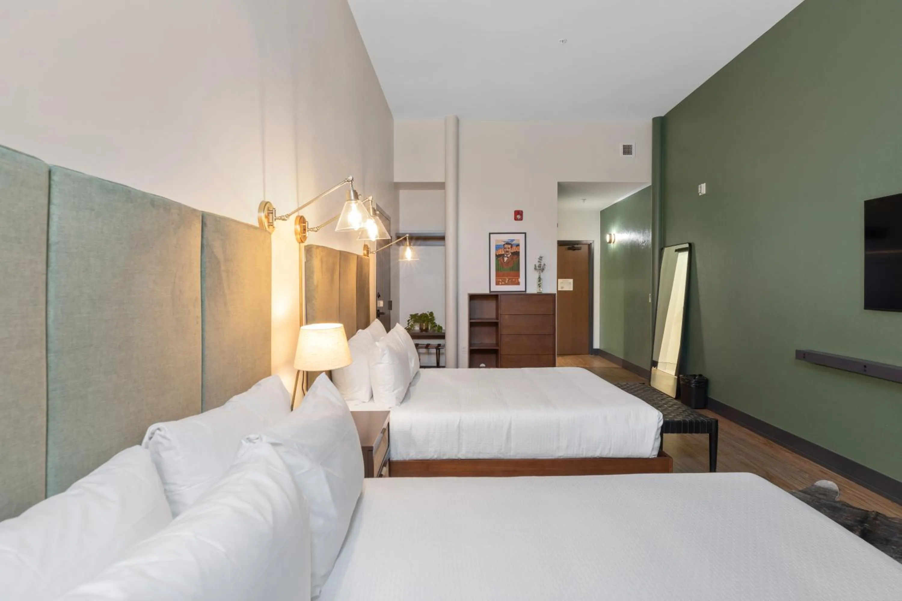 Bed in The Rathbone Hotel