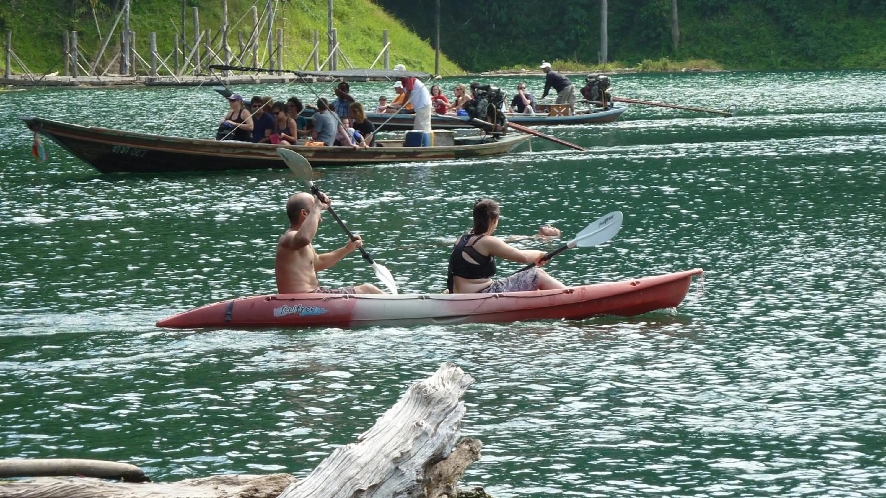 Canoeing in Baandin Chiewlarn
