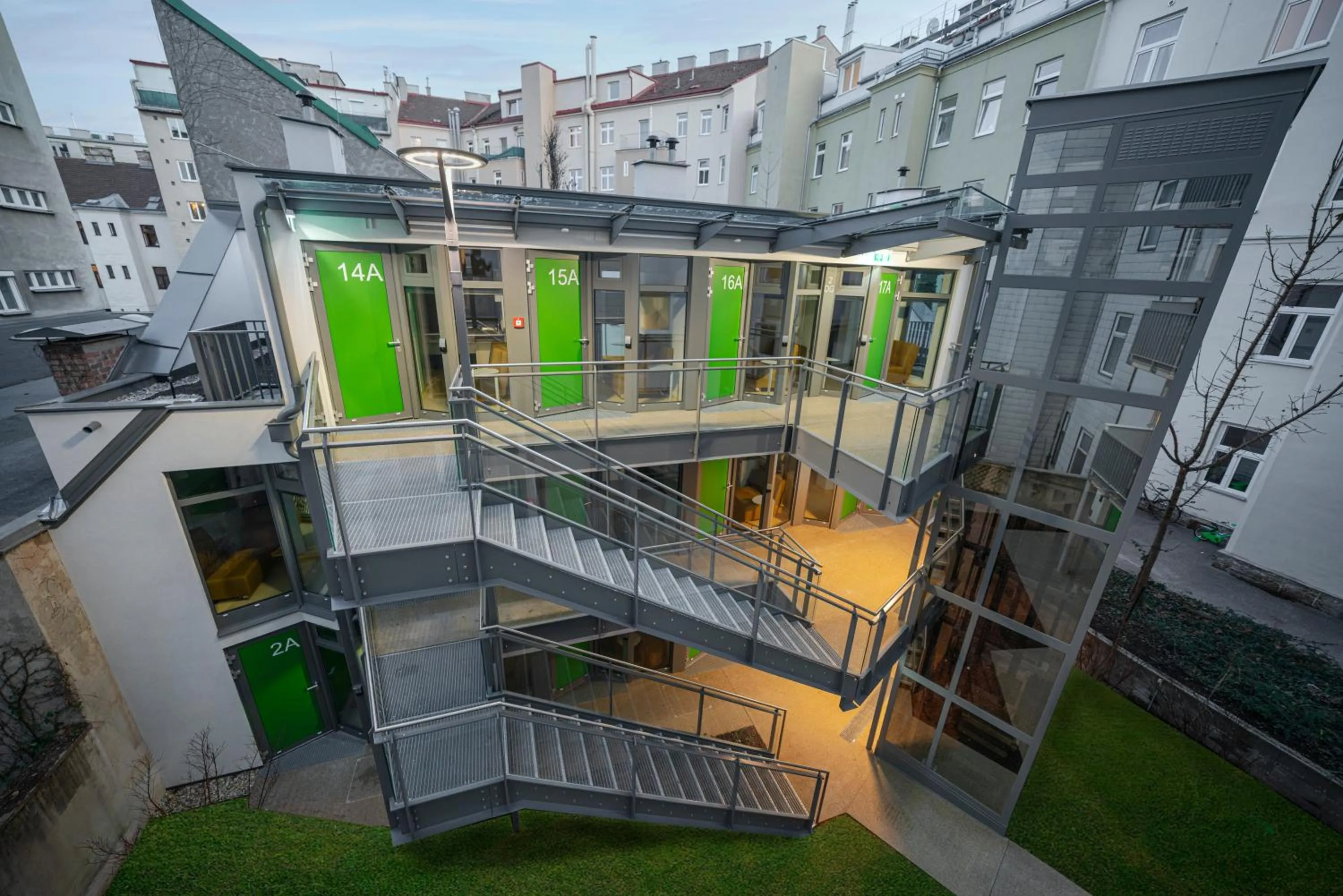 Property building in Smart Apart Living - Wien Hauptbahnhof - self check-in