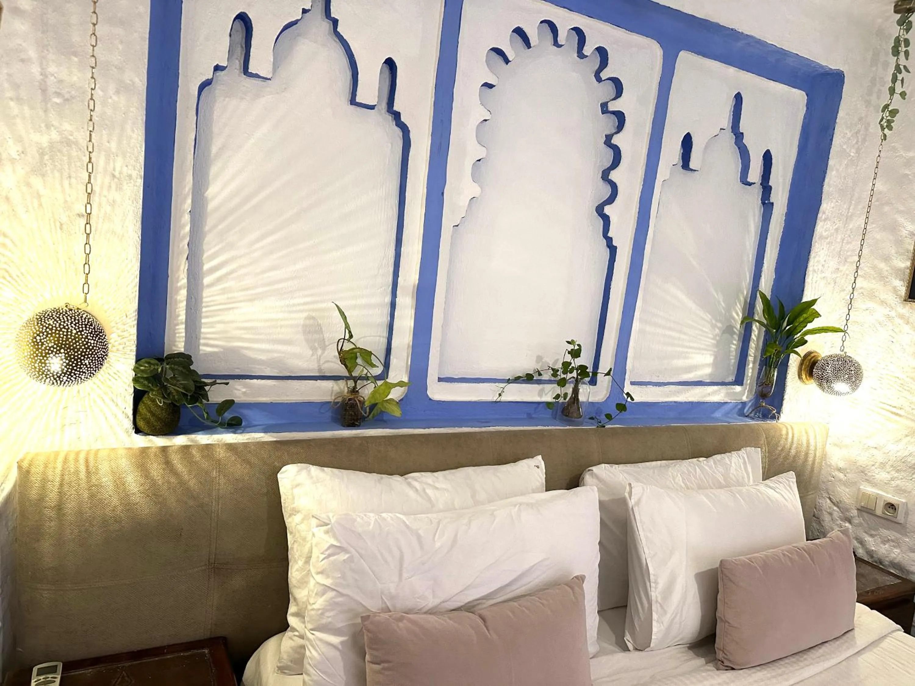 Bed in Riad Gharnata