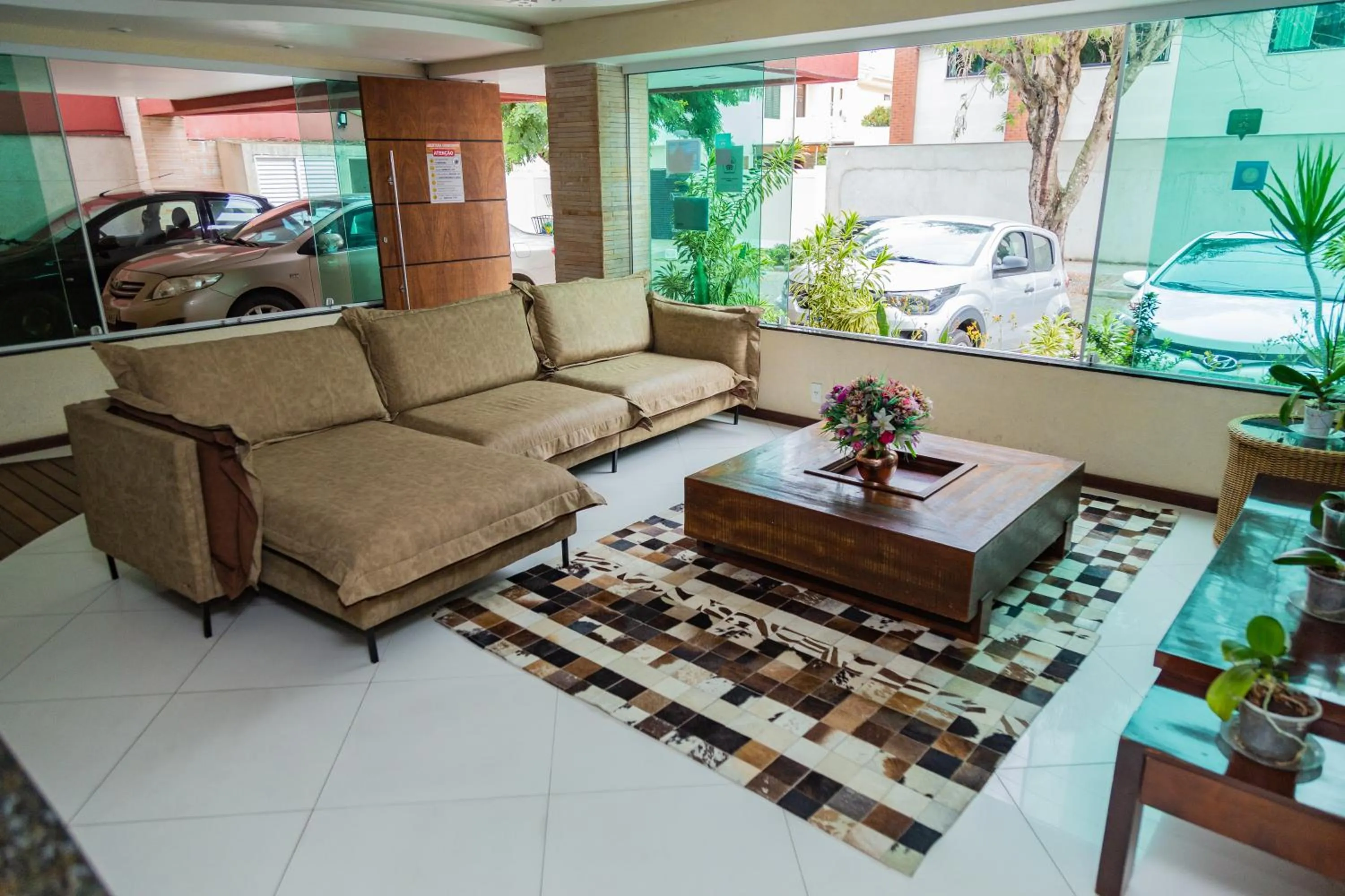 Communal lounge/ TV room in Pousada Brisa do Forte