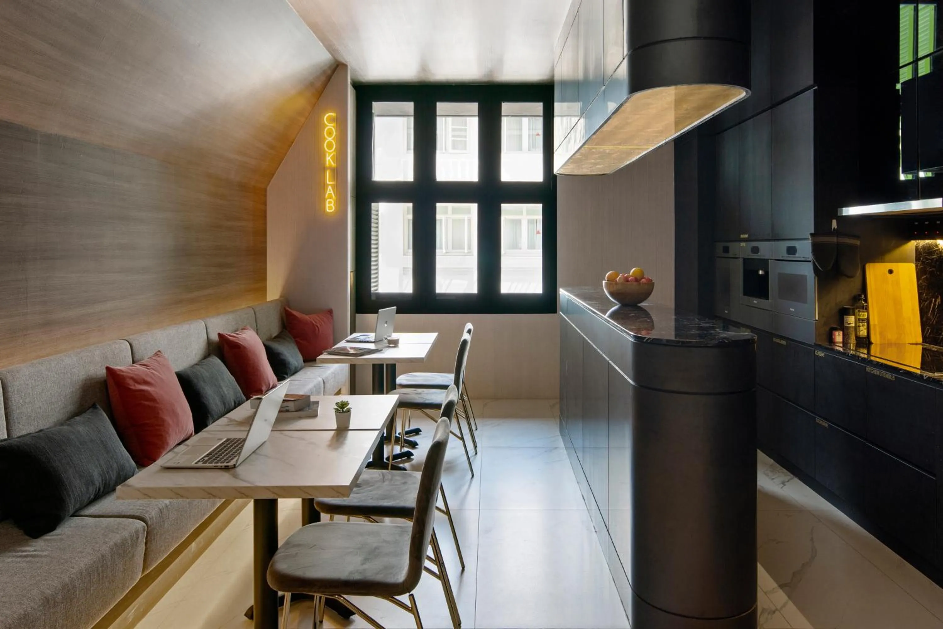 Communal kitchen in ST Signature Tanjong Pagar