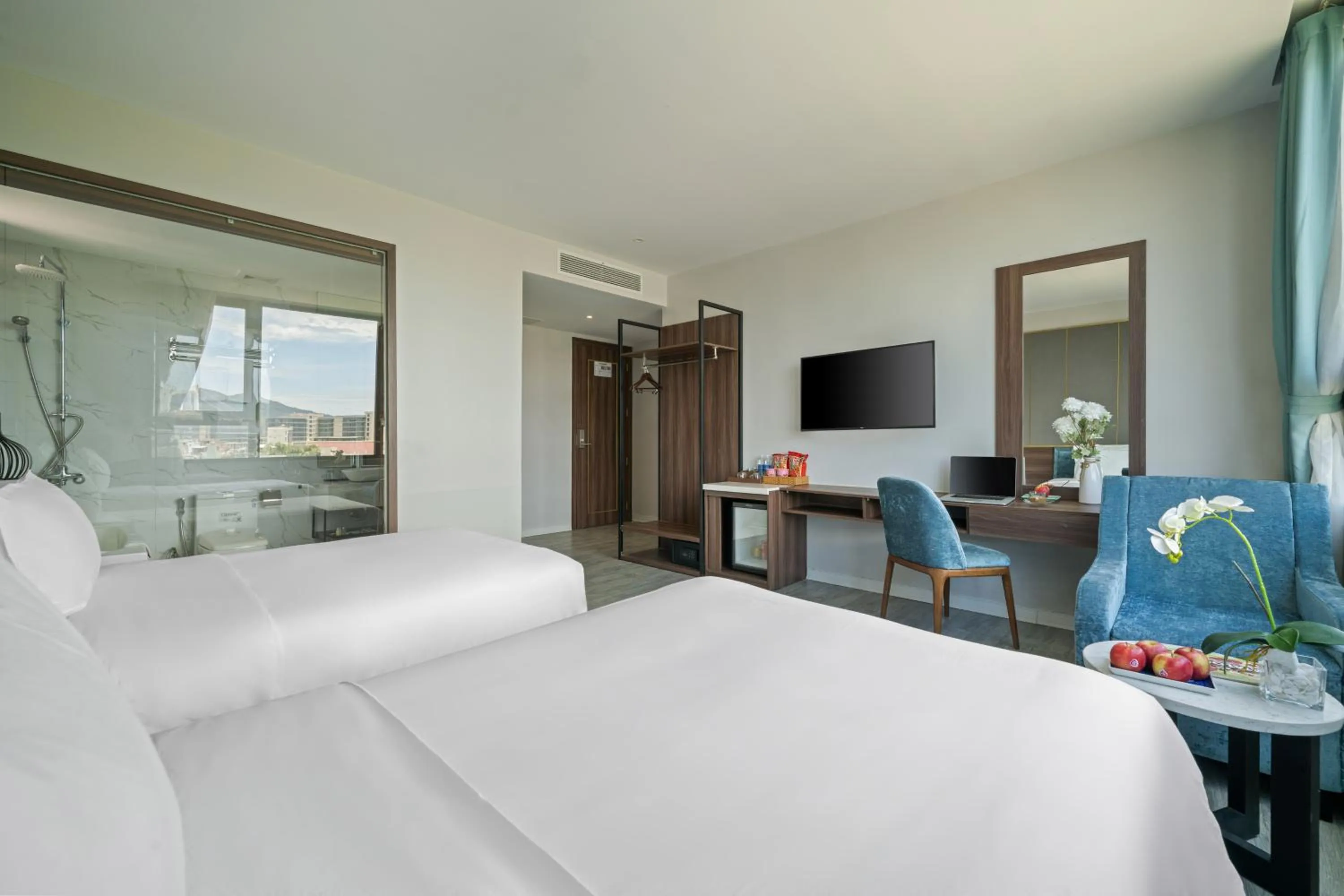 Bed in Lupin Boutique Hotel Danang