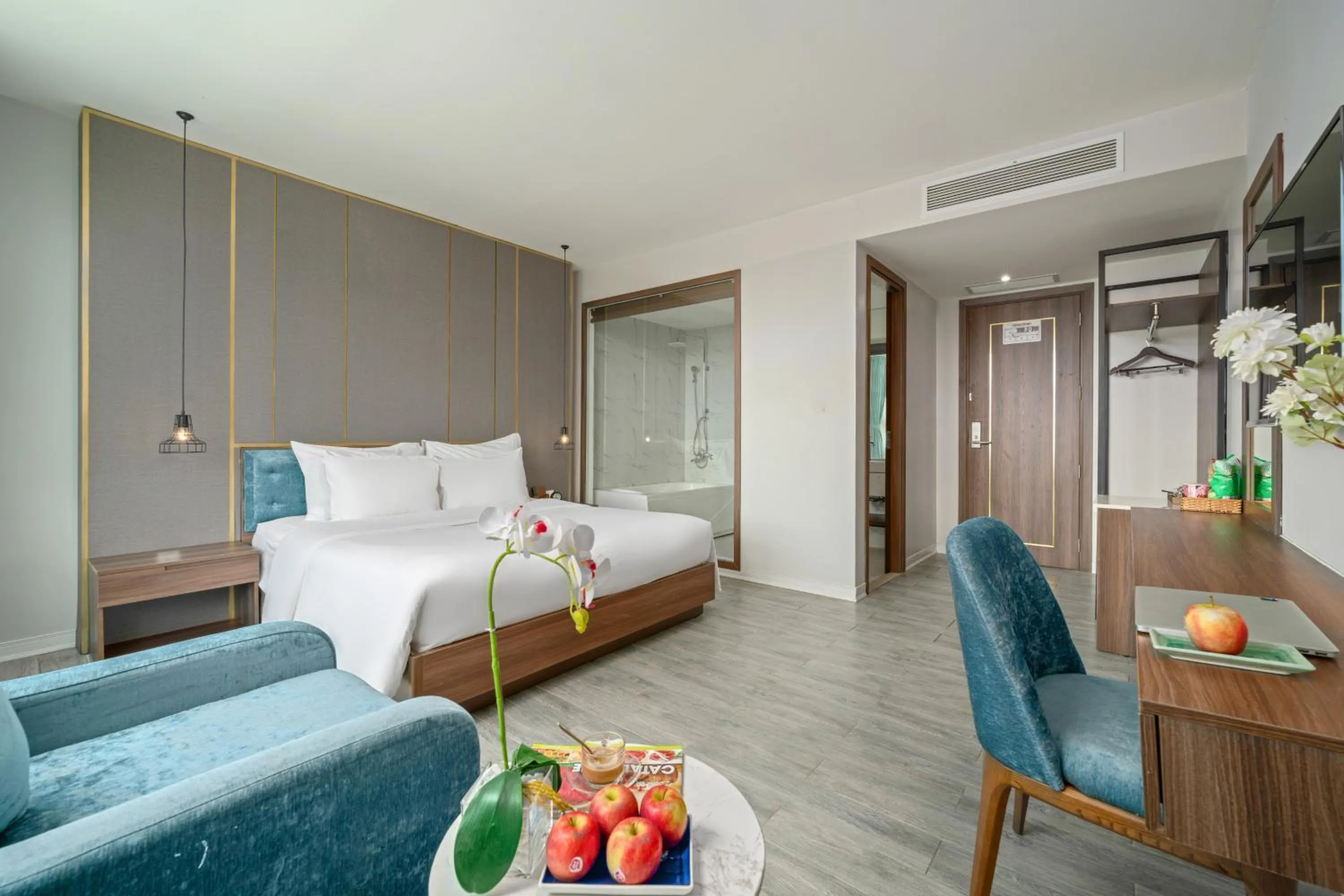 Bed in Lupin Boutique Hotel Danang
