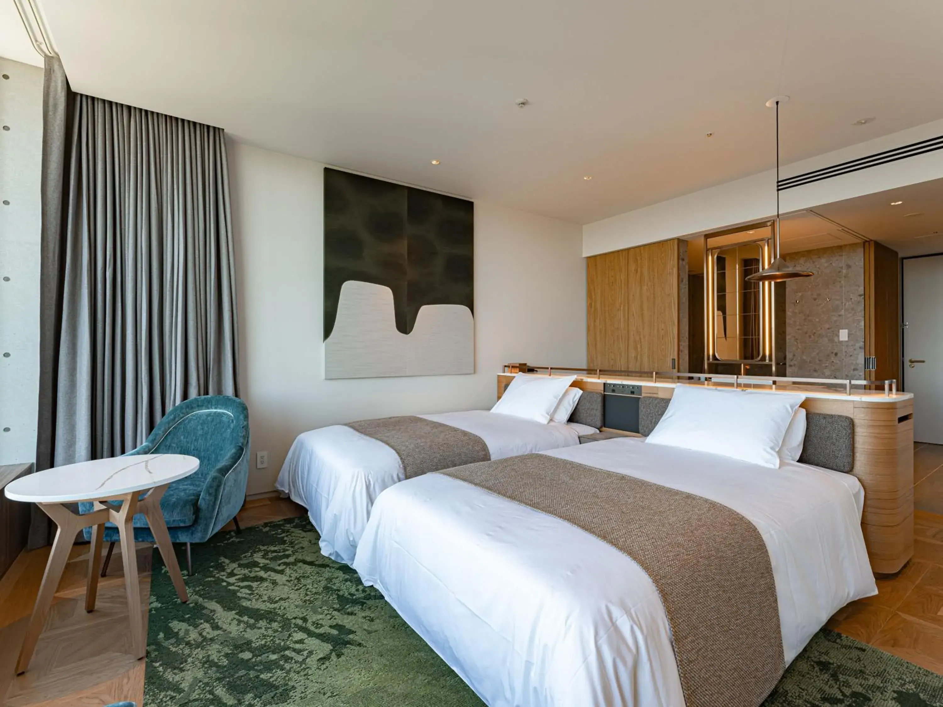 Premium Twin Room A in GREENITY IWATA Premium Twin Room A in GREENITY IWATA