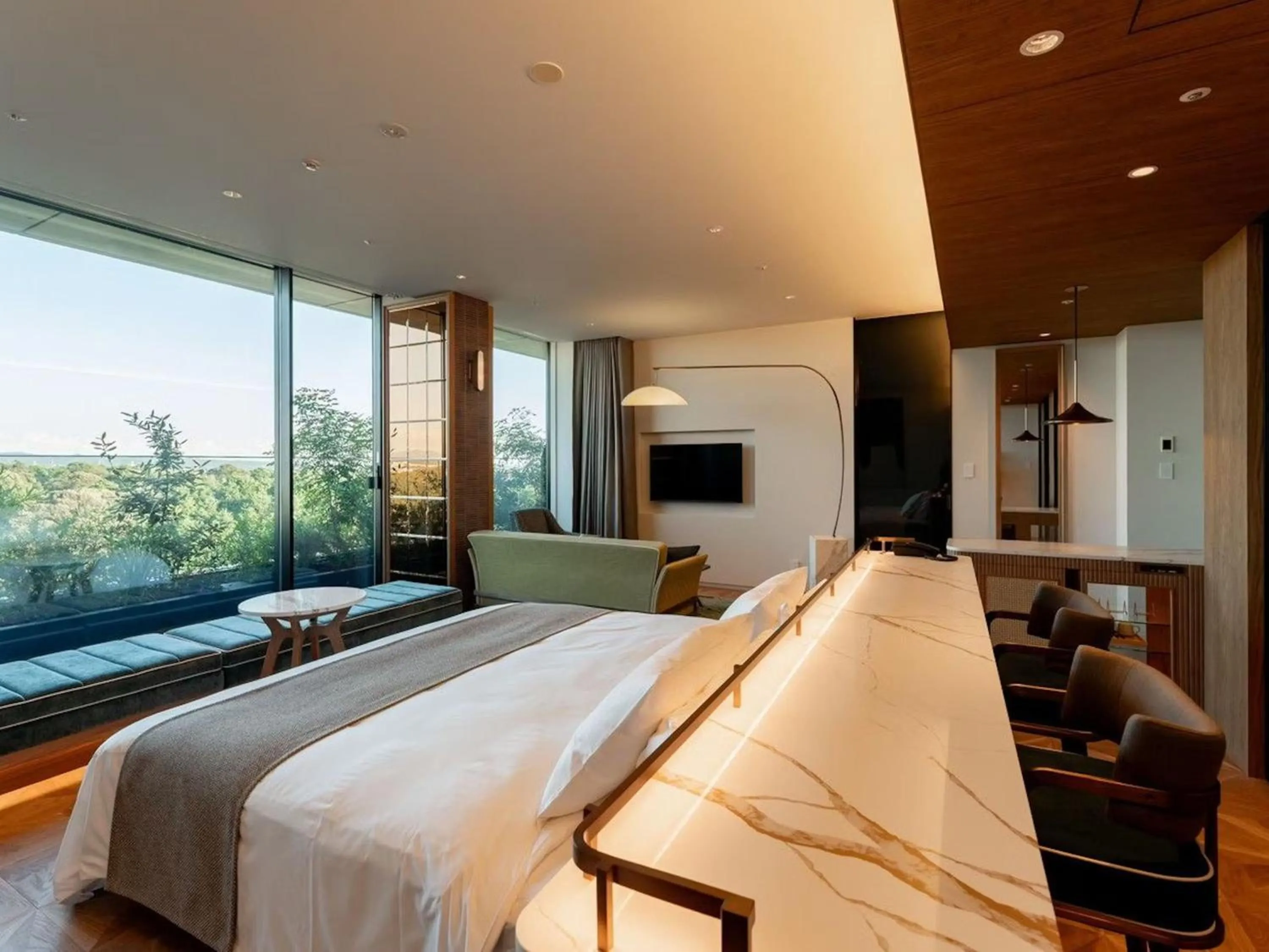 Photo of the whole room, Bed in GREENITY IWATA