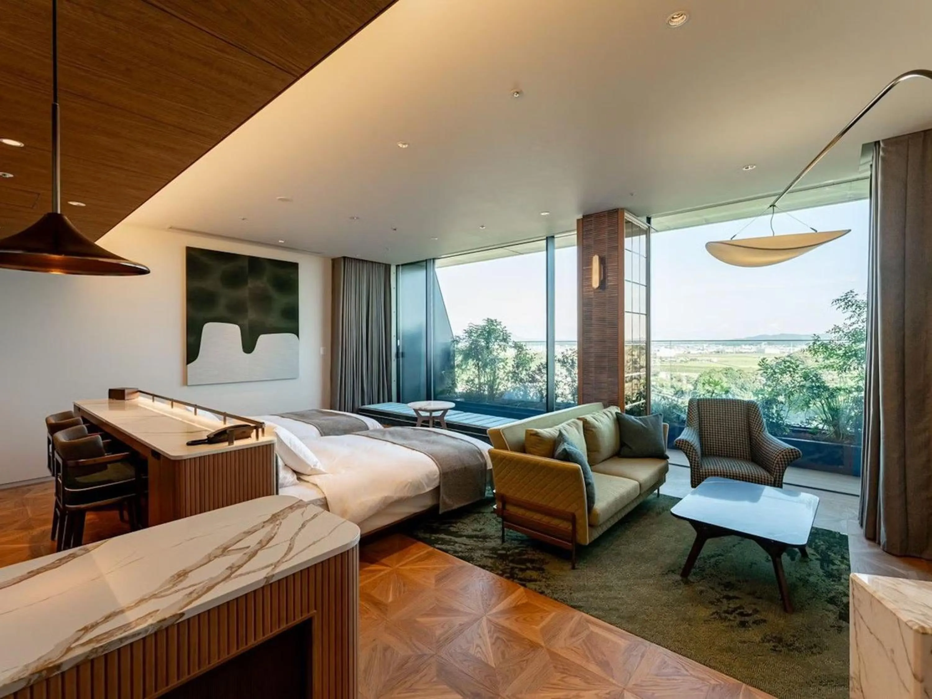 Photo of the whole room, Bed in GREENITY IWATA