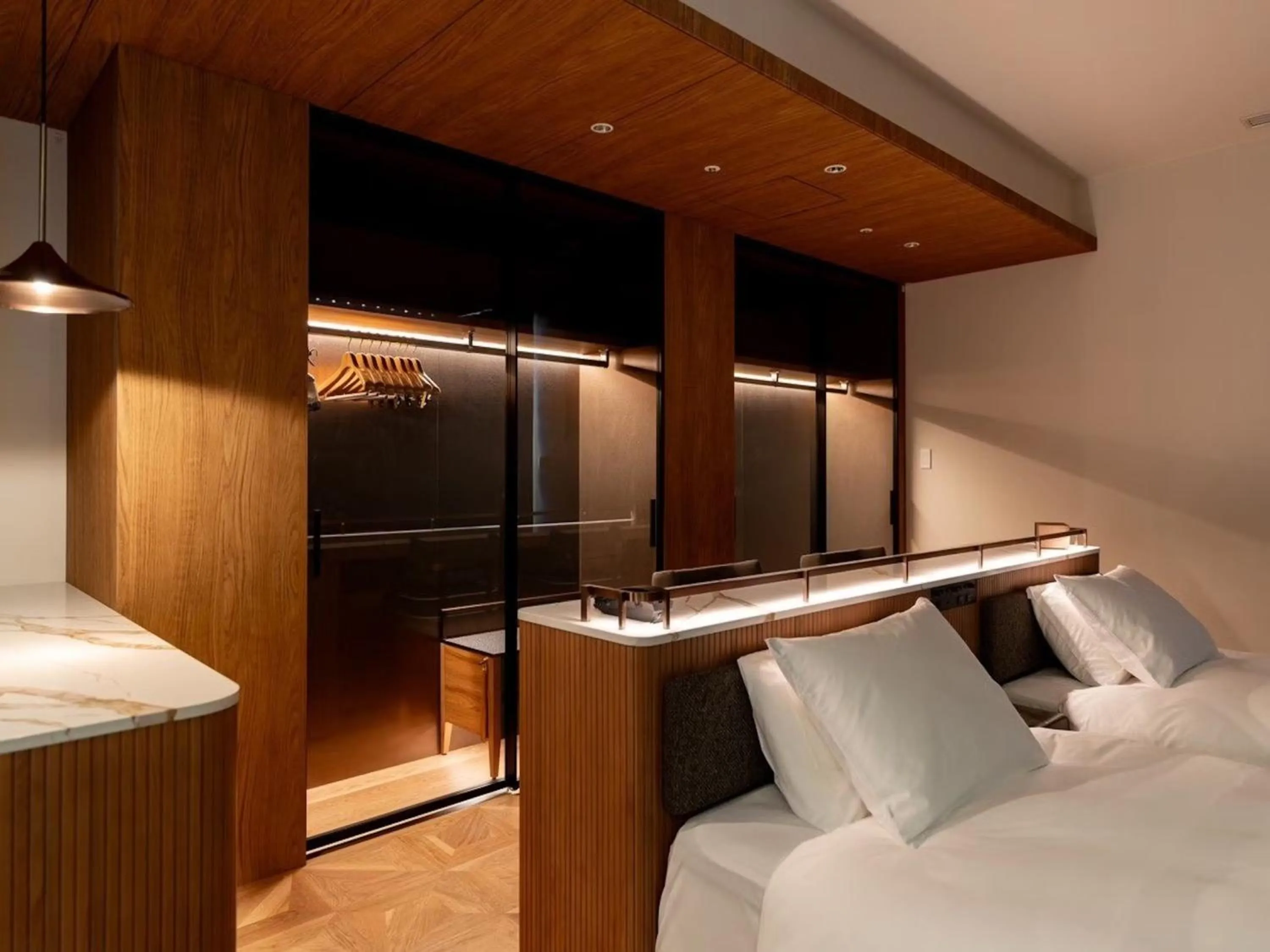 Photo of the whole room, Bed in GREENITY IWATA