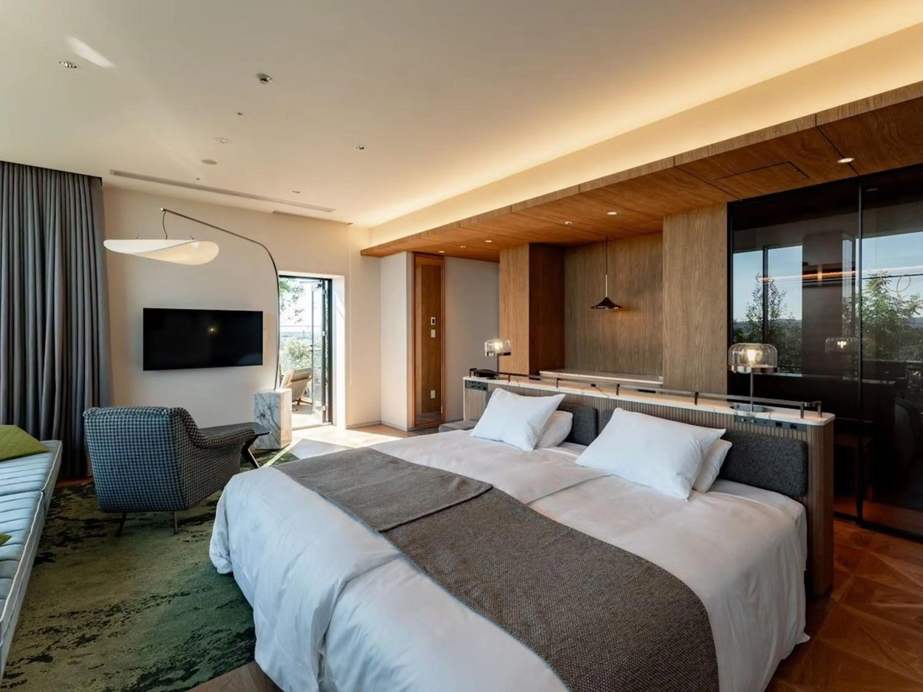 Photo of the whole room, Bed in GREENITY IWATA