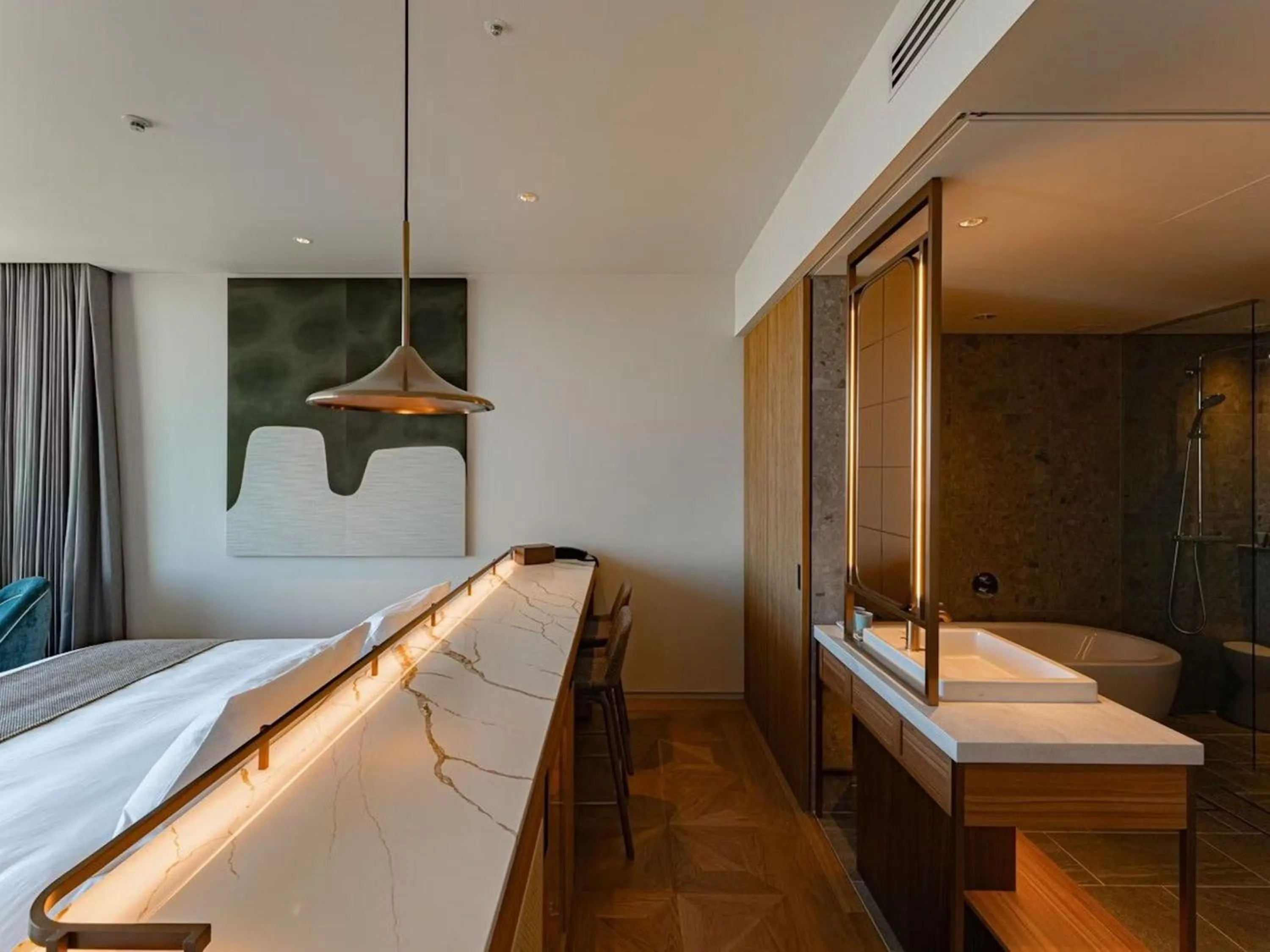 Photo of the whole room, Bed in GREENITY IWATA