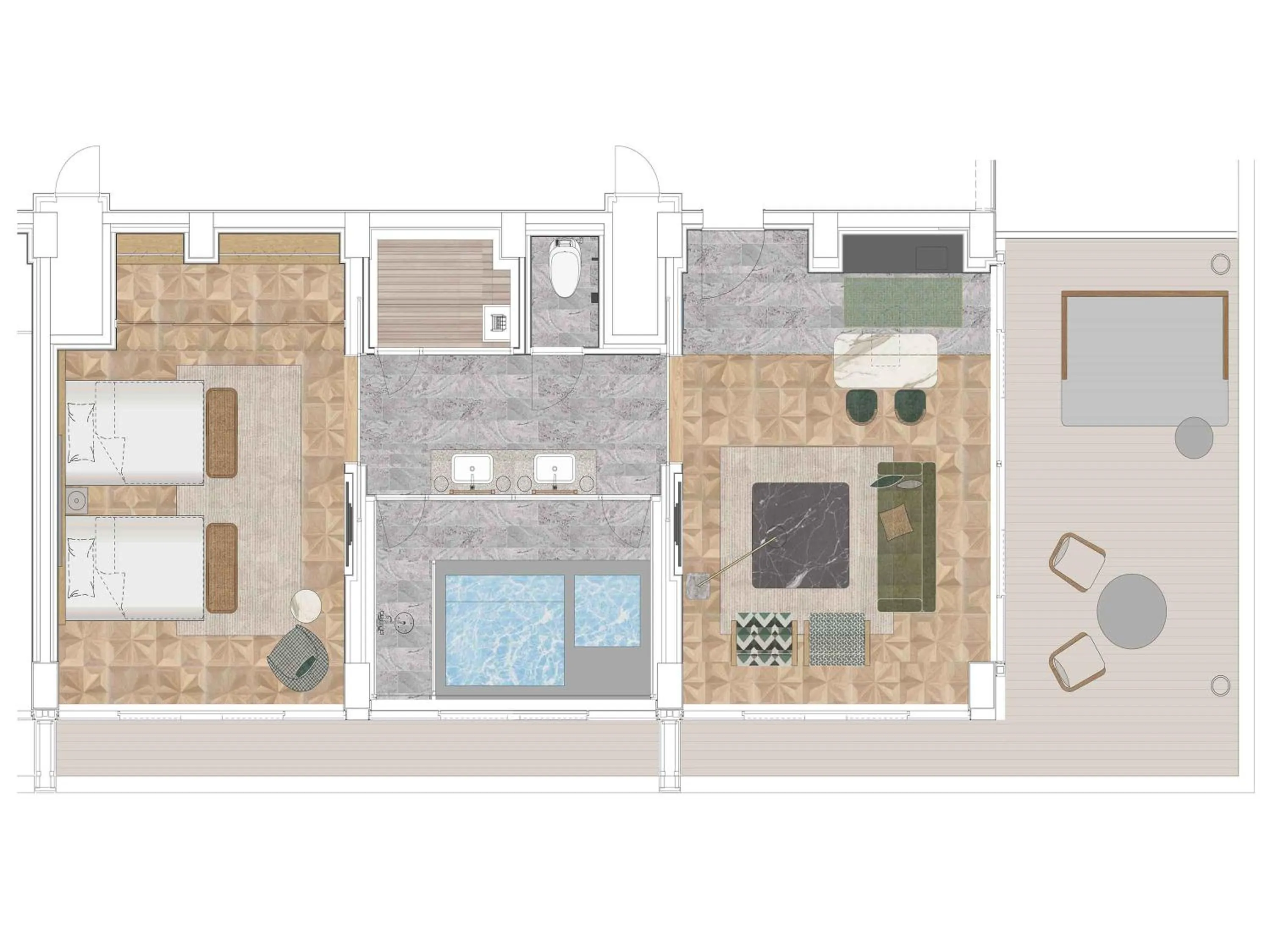 Floor plan in GREENITY IWATA