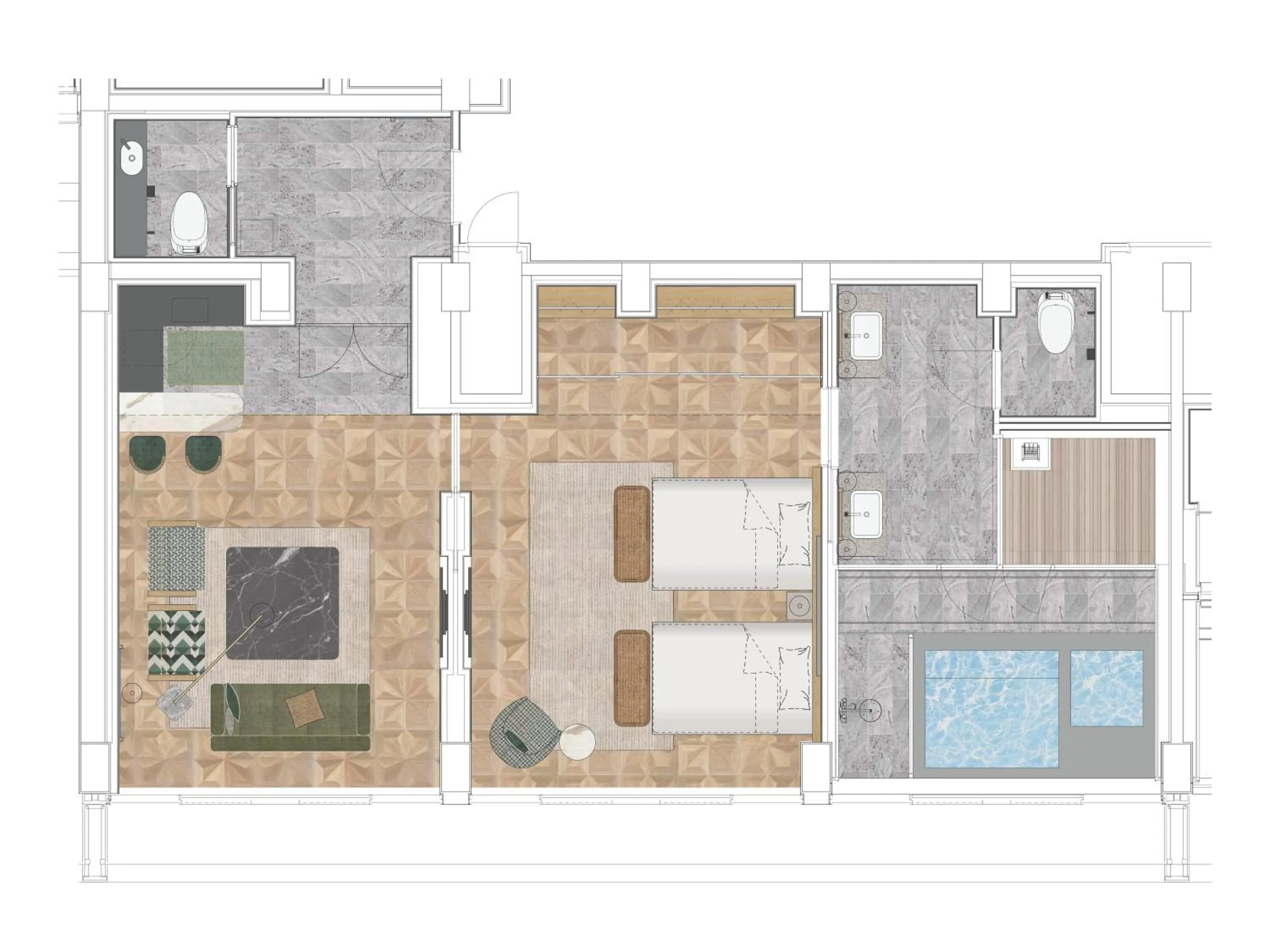 Floor plan in GREENITY IWATA