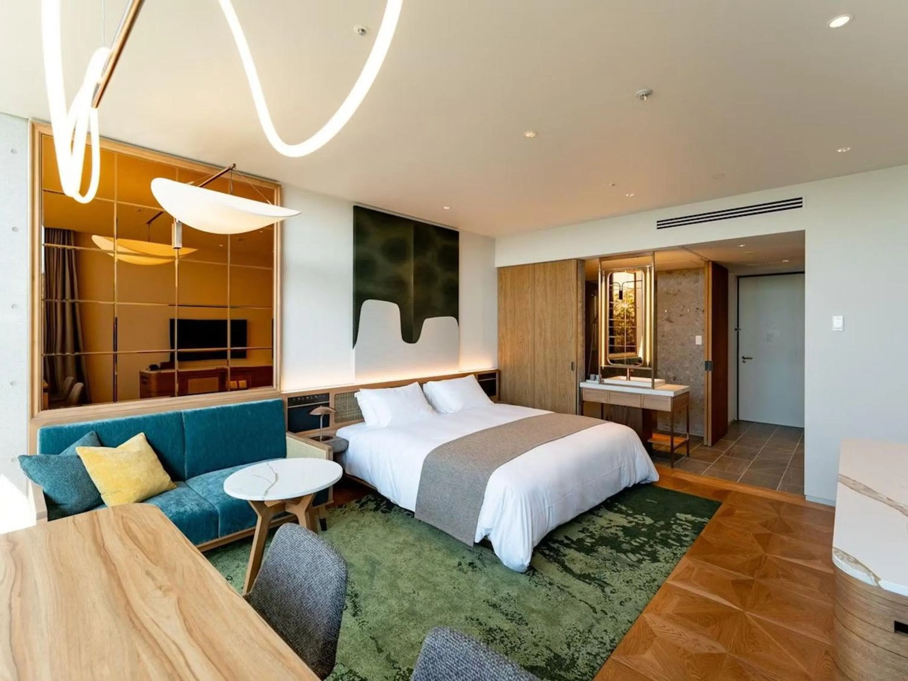 Photo of the whole room, Bed in GREENITY IWATA