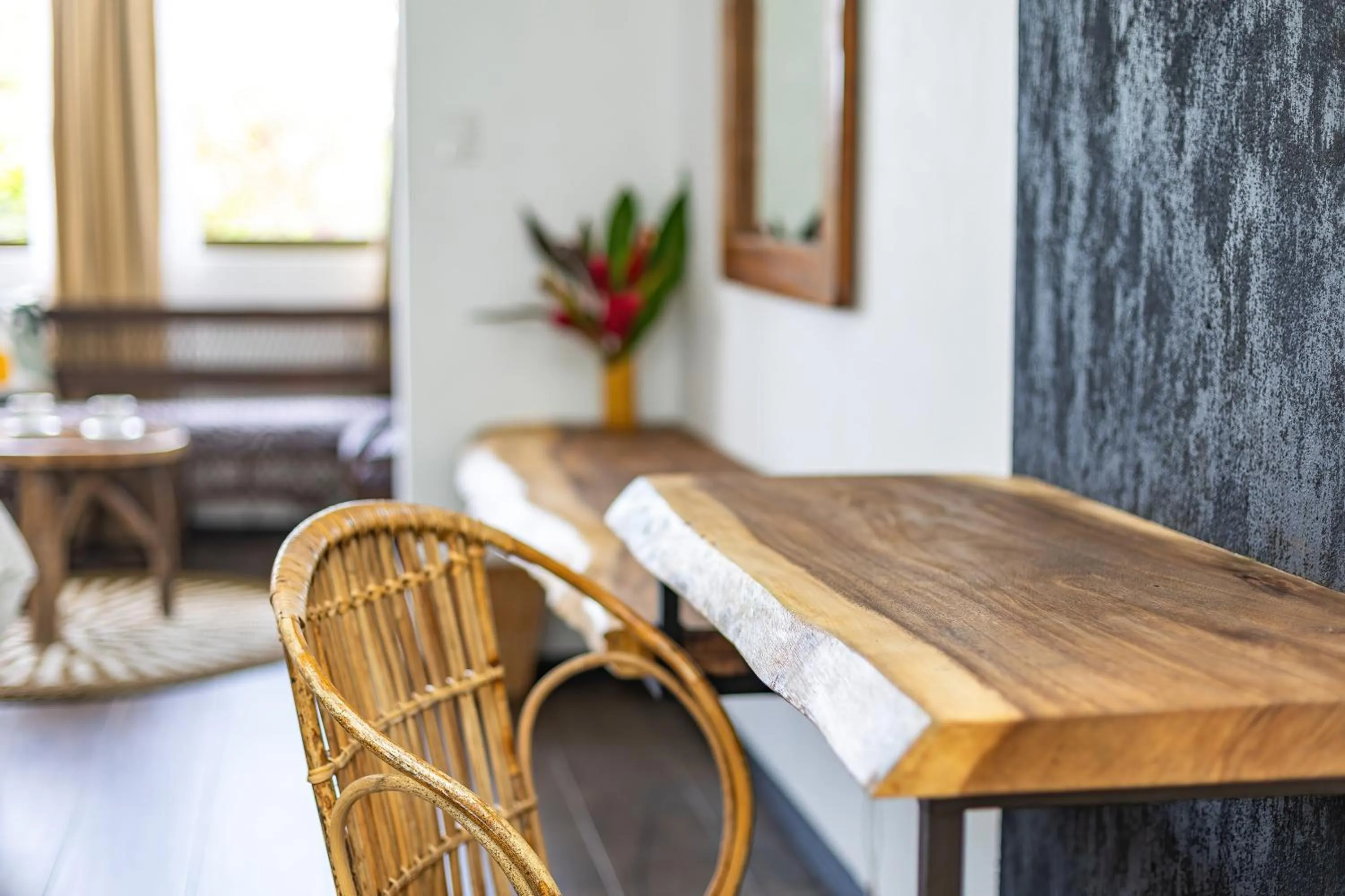Seating area in ECOTICA Boutique Hotel