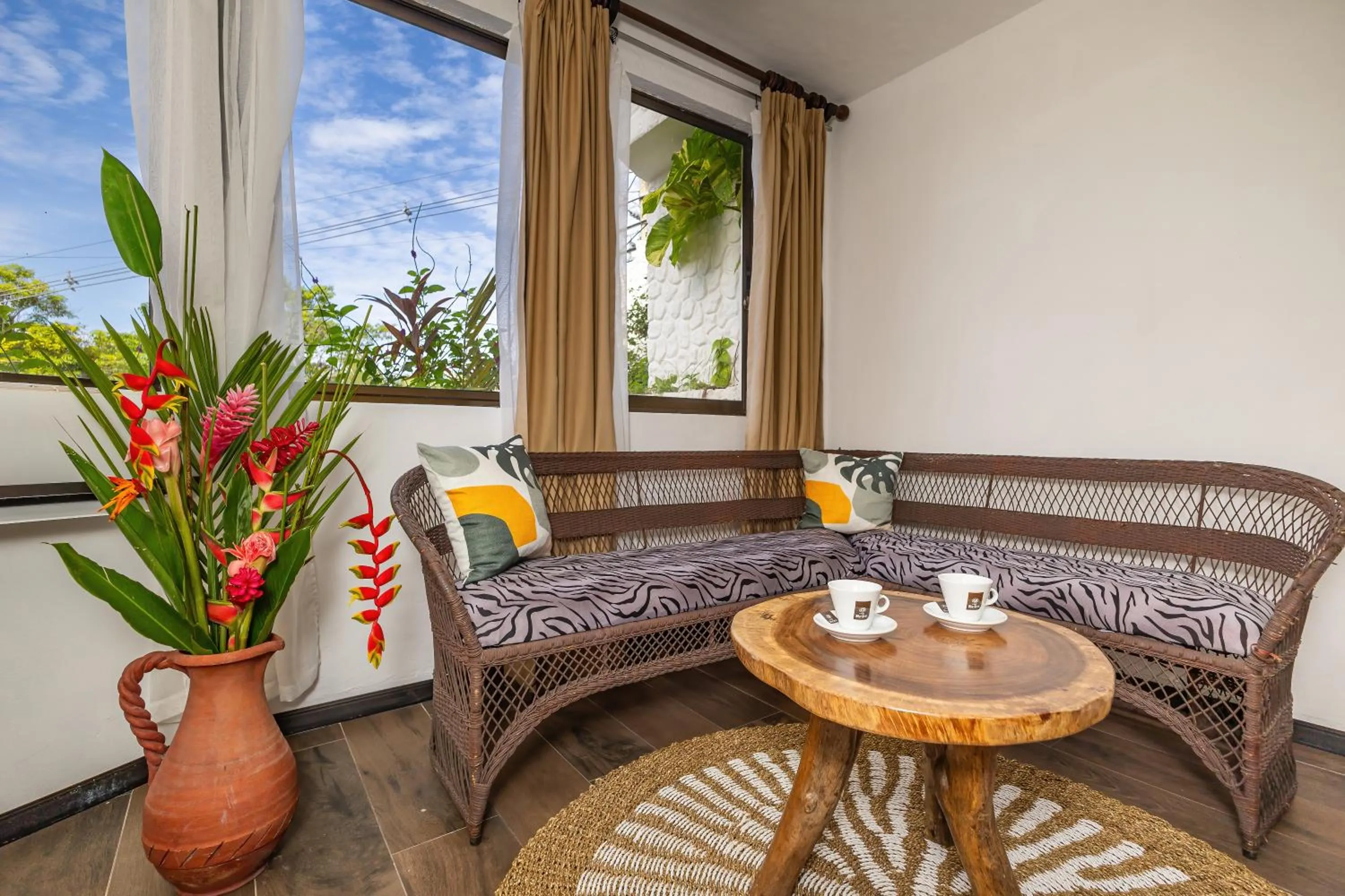 Living room in ECOTICA Boutique Hotel
