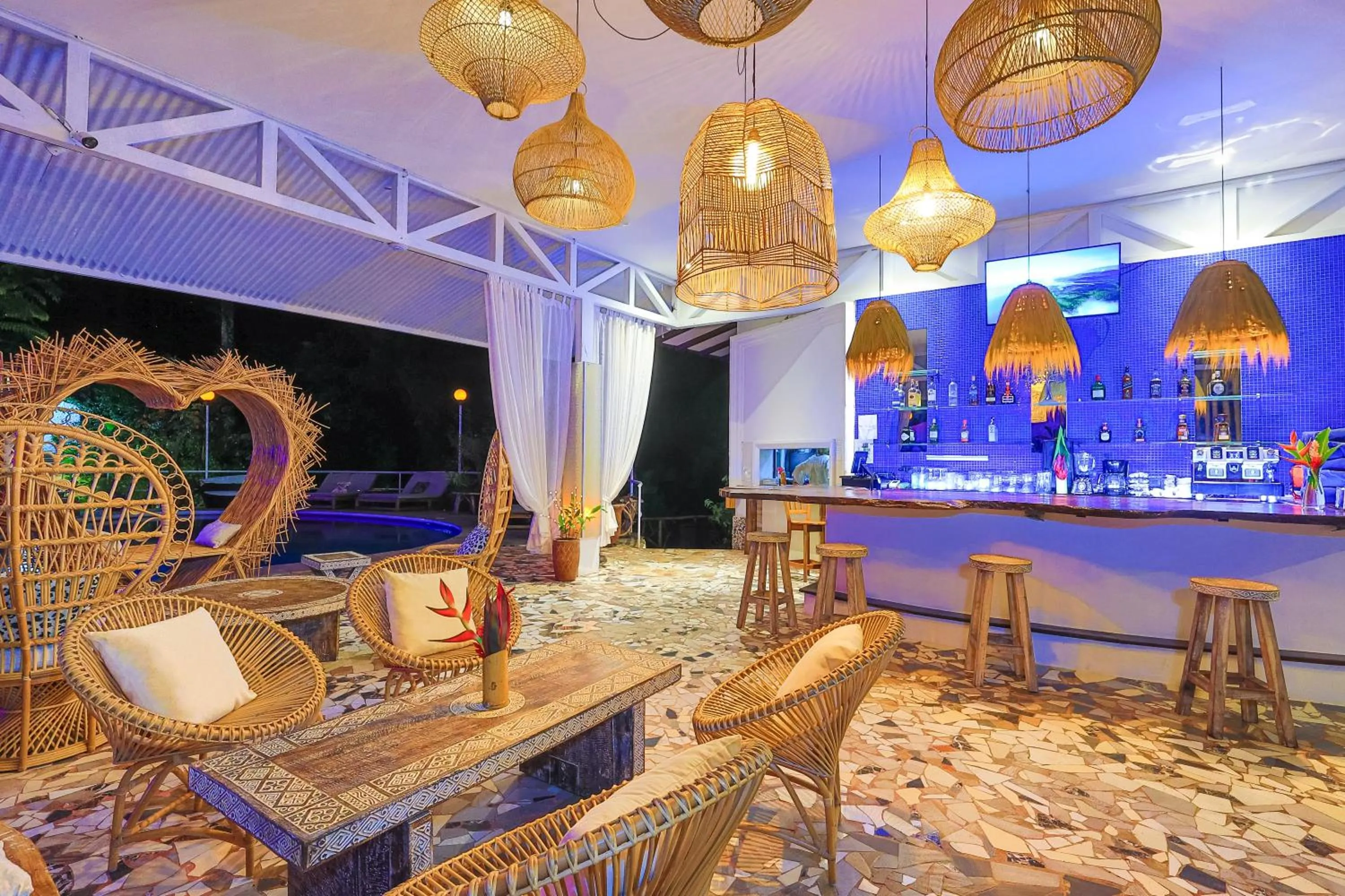 Seating area in ECOTICA Boutique Hotel