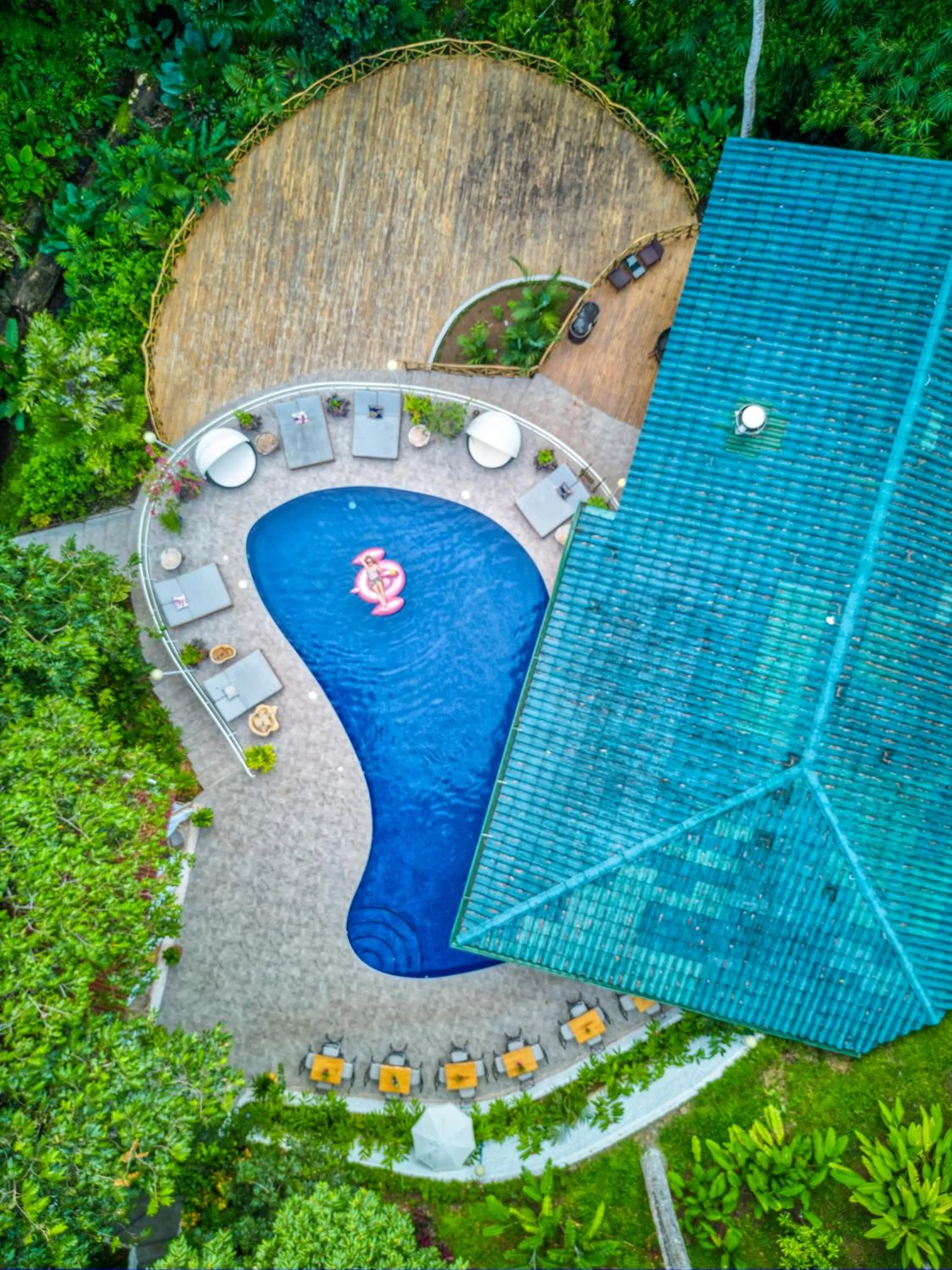 Bird's eye view in ECOTICA Boutique Hotel