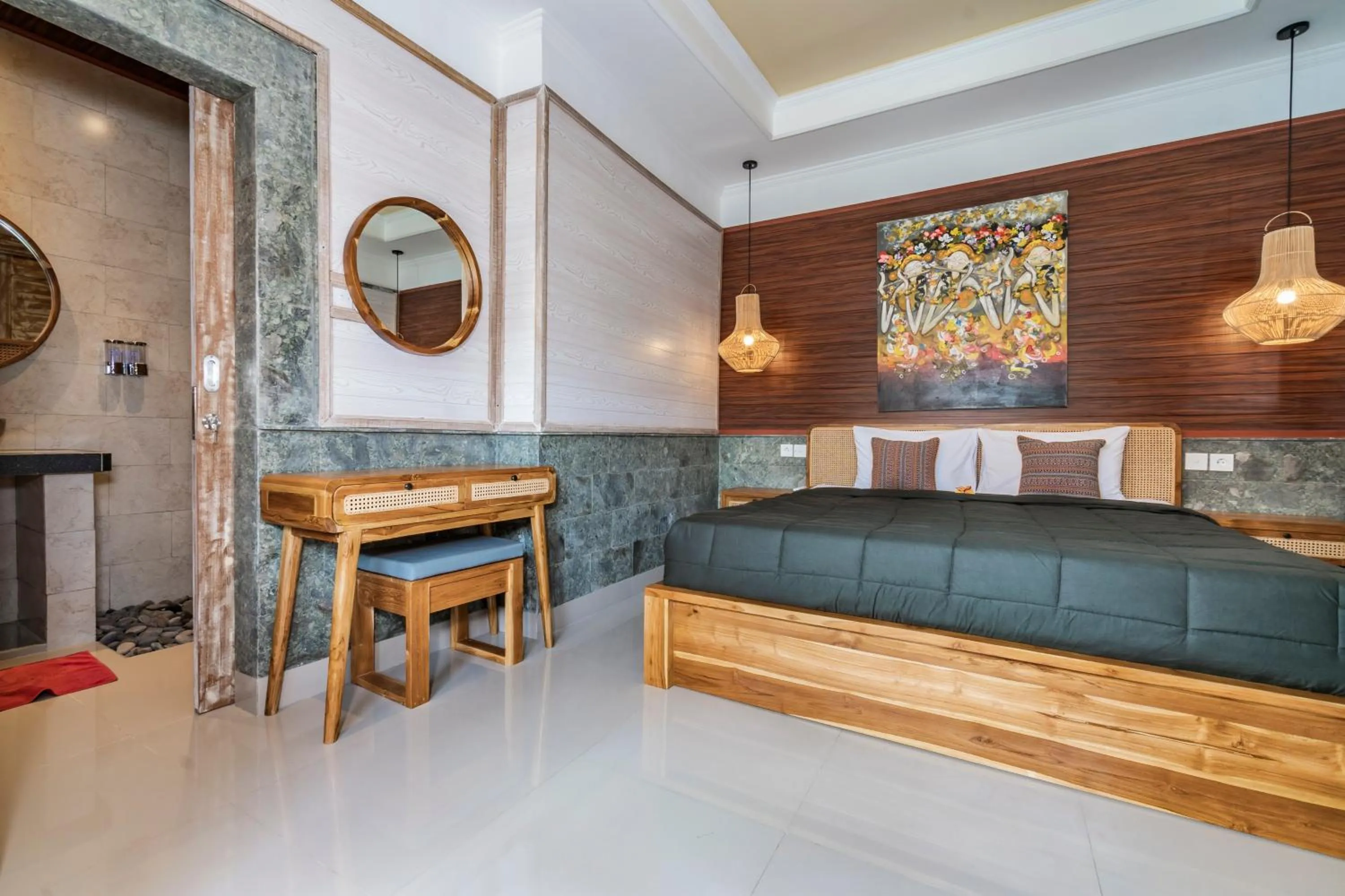 Bed in Tama Homestay