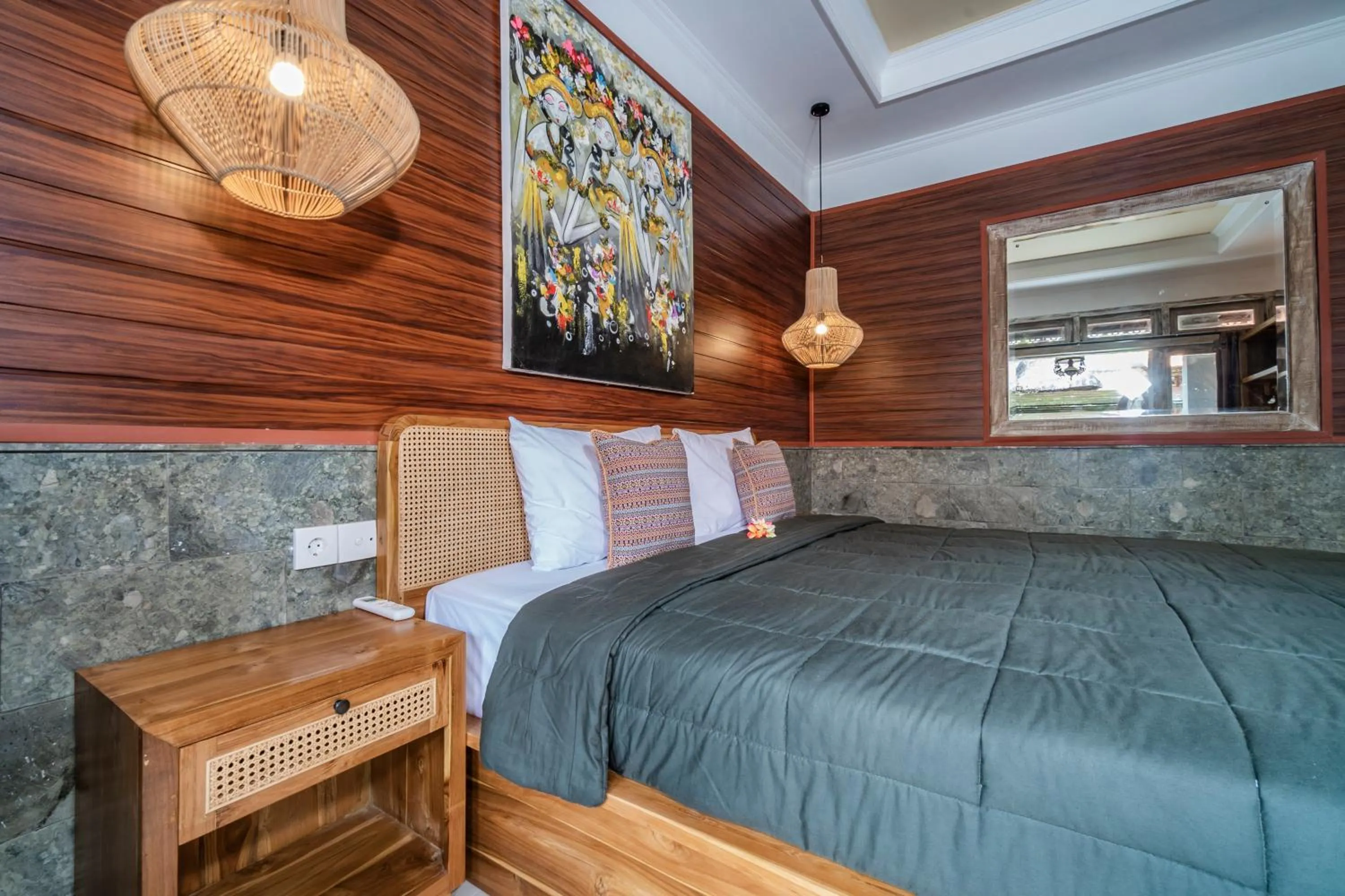 Bed in Tama Homestay