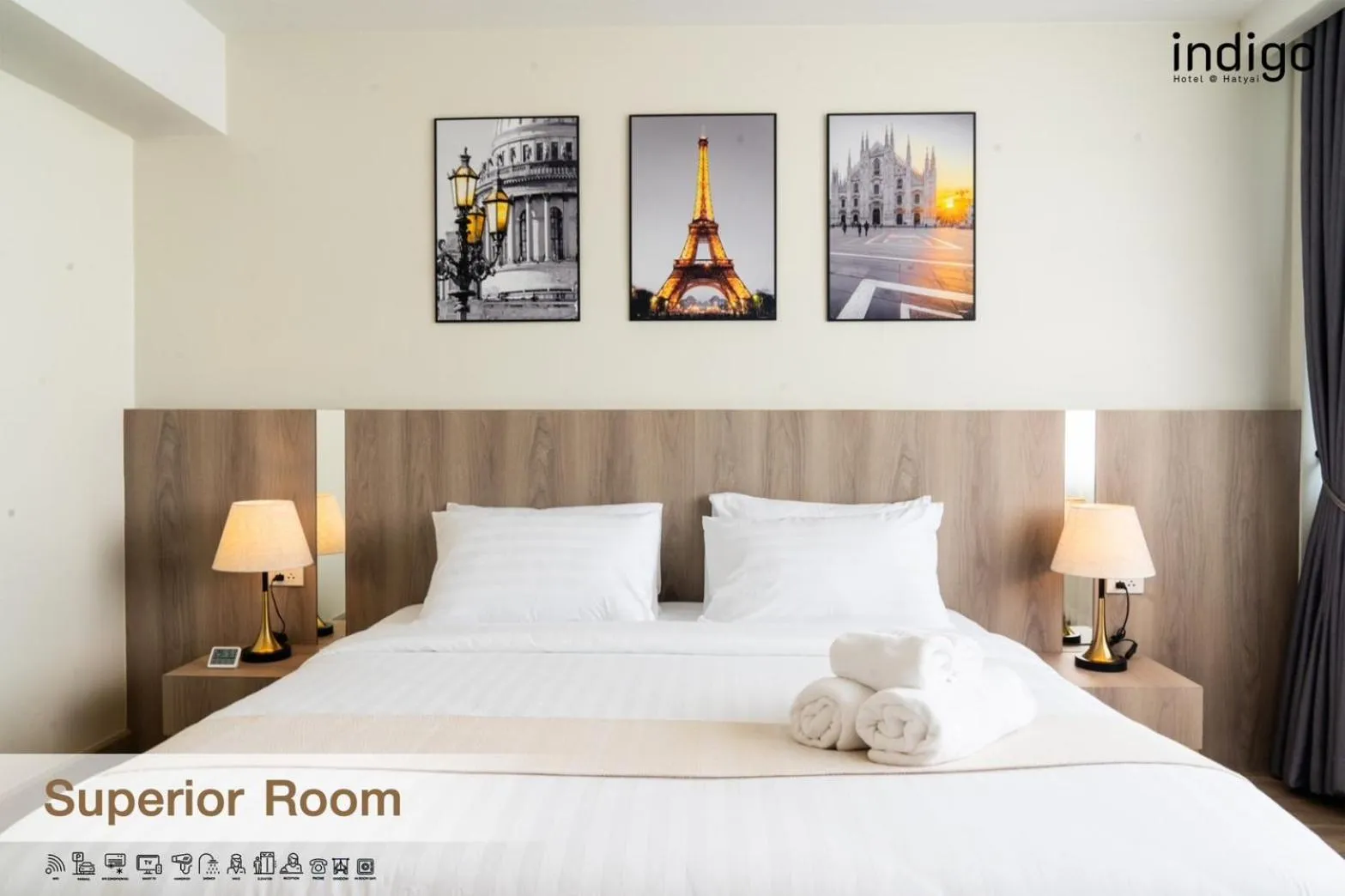 Bed in indigo Hotel Hatyai