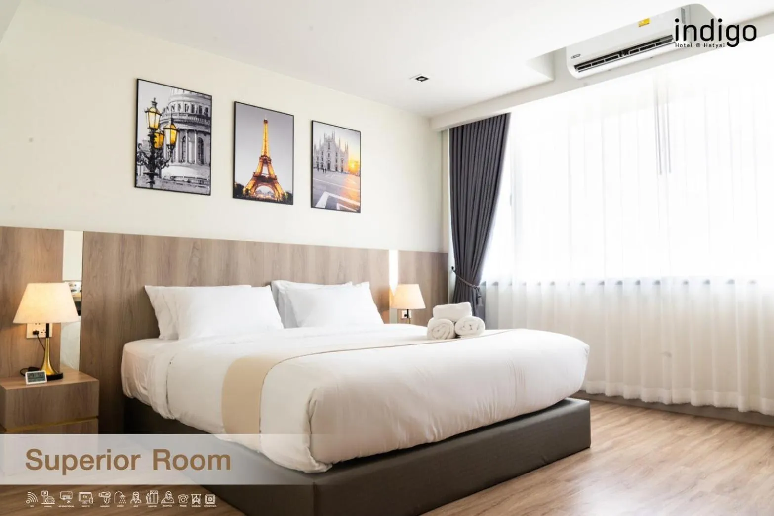 Bed in indigo Hotel Hatyai