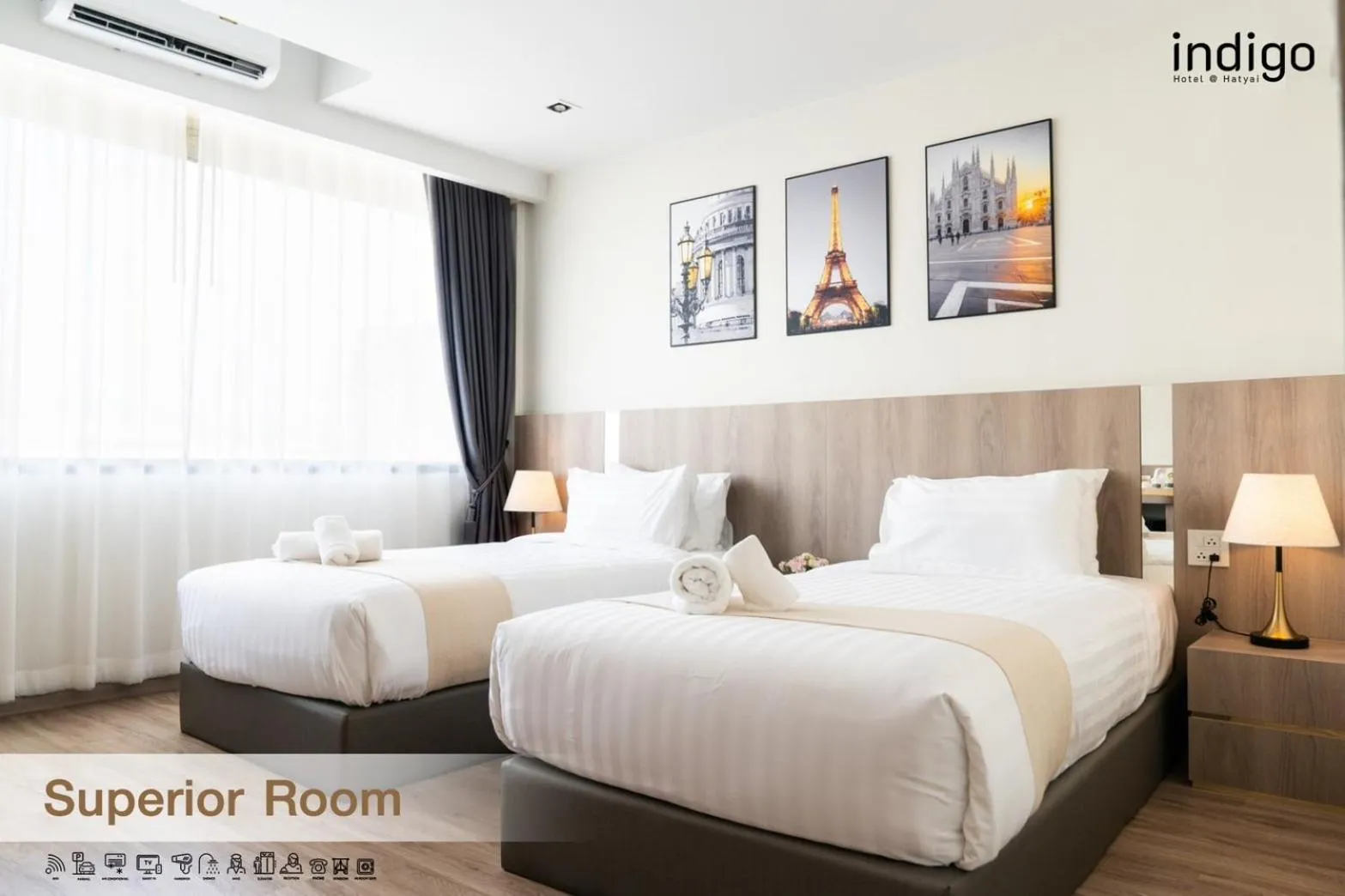 Bed in indigo Hotel Hatyai