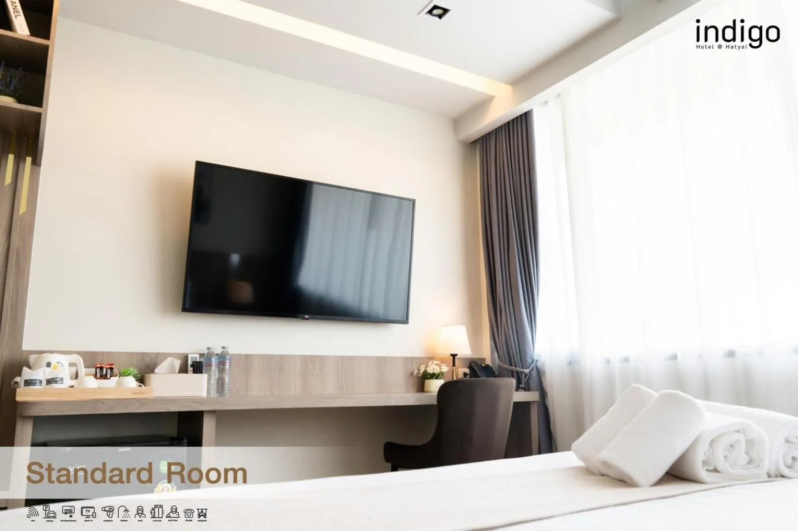 Bed in indigo Hotel Hatyai