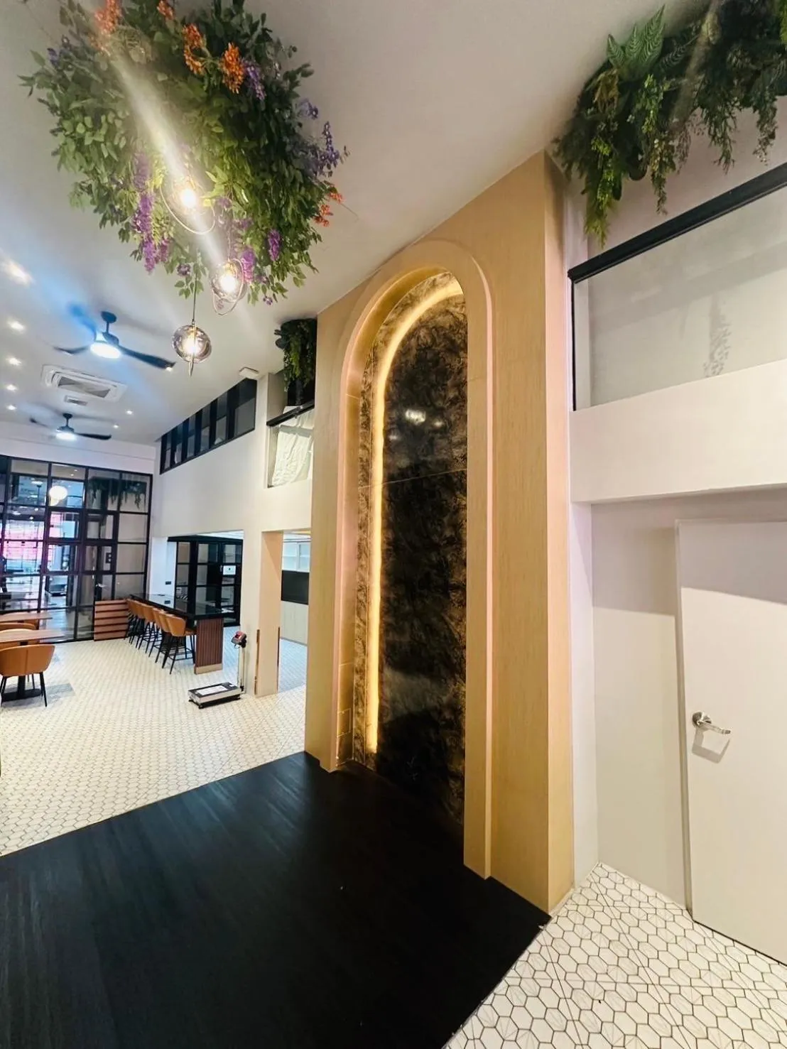 Seating area in 14 Sathorn Hotel