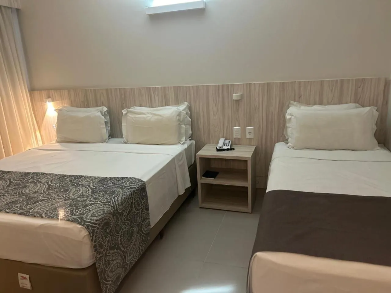 Bed in AlphaPark Hotel