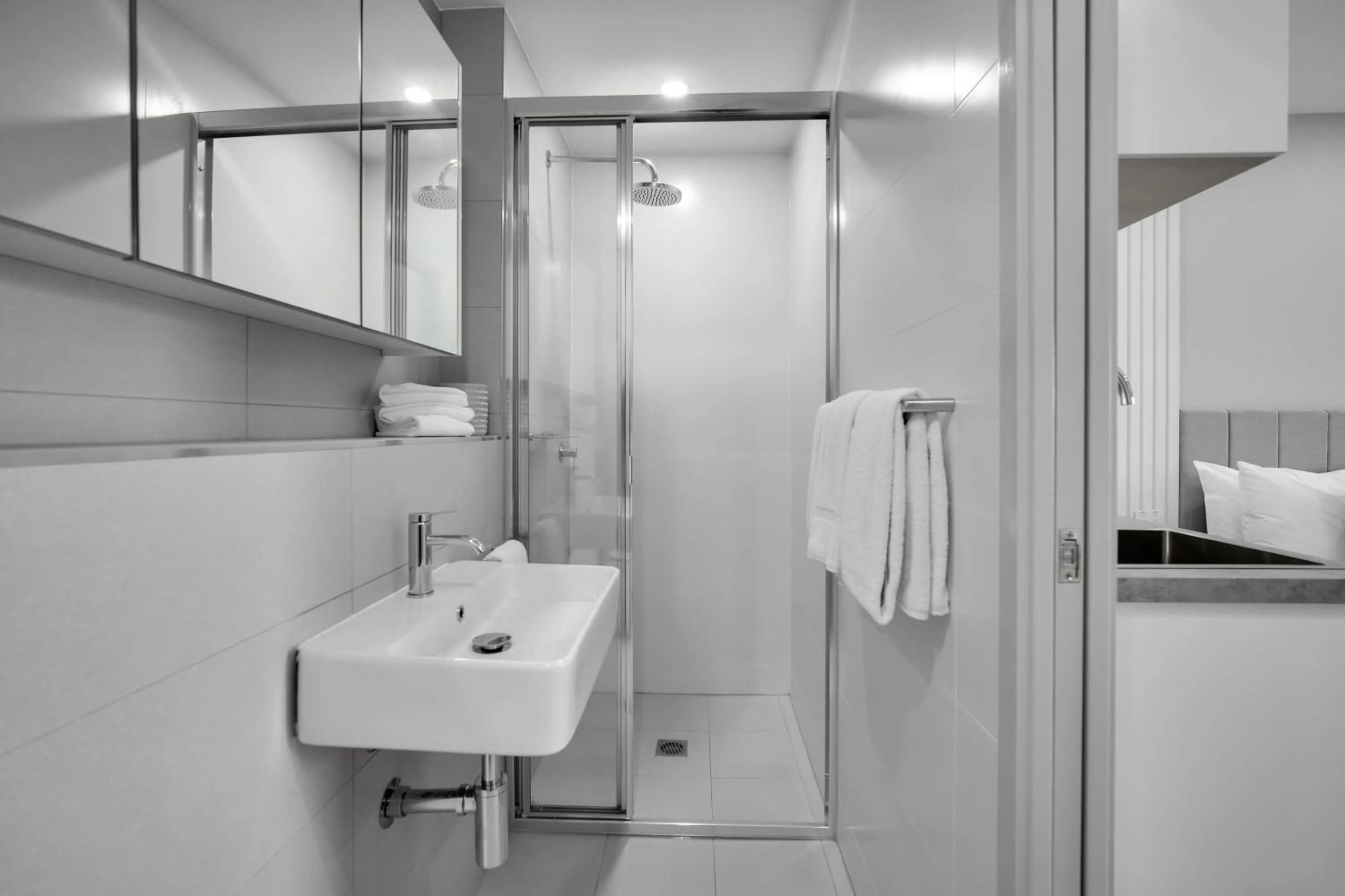 Shower in Belmoral Corporate Suites