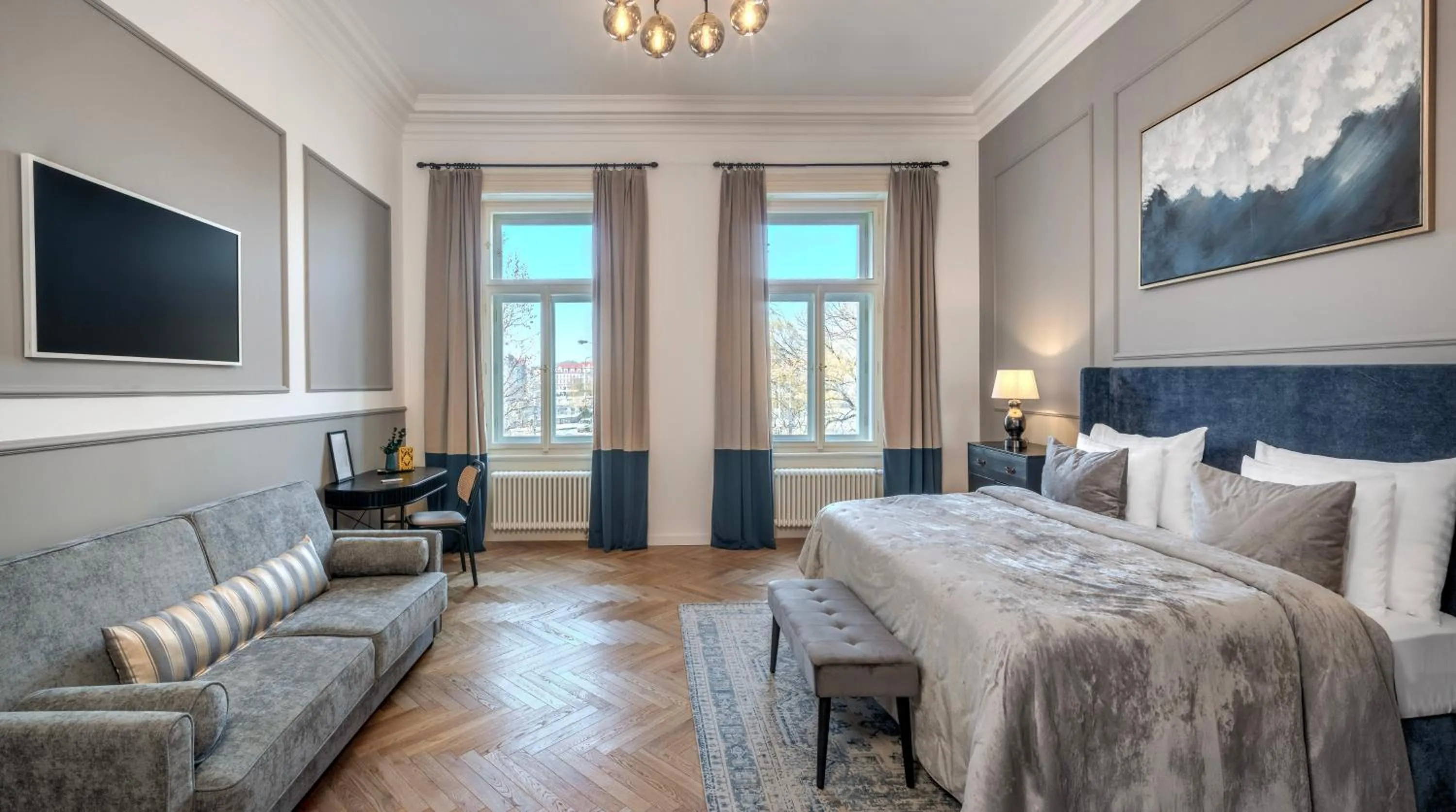 Bed in River Dance Suites by Adrez