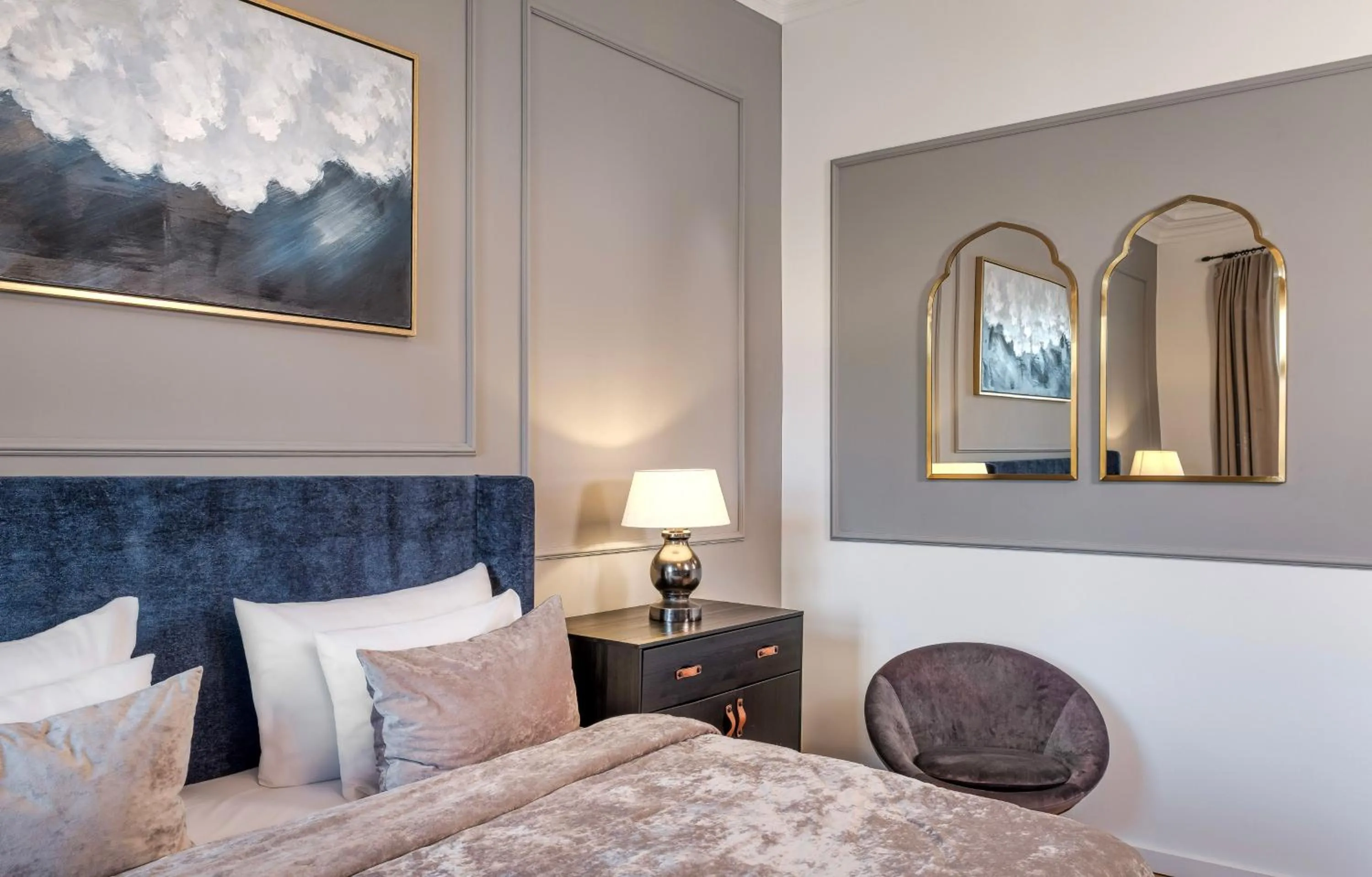 Bed in River Dance Suites by Adrez