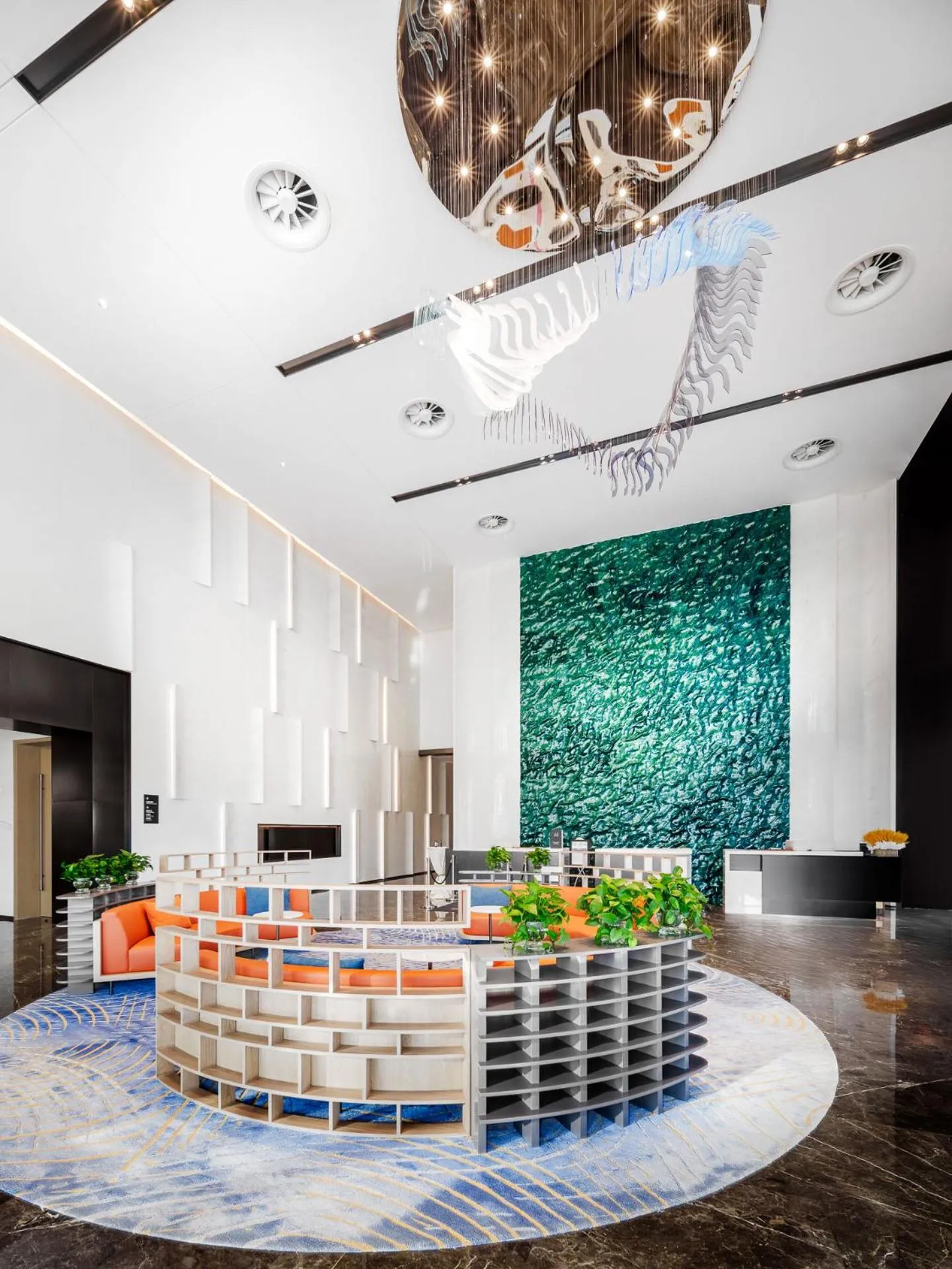 Lobby or reception in Novotel Nanjing Airport