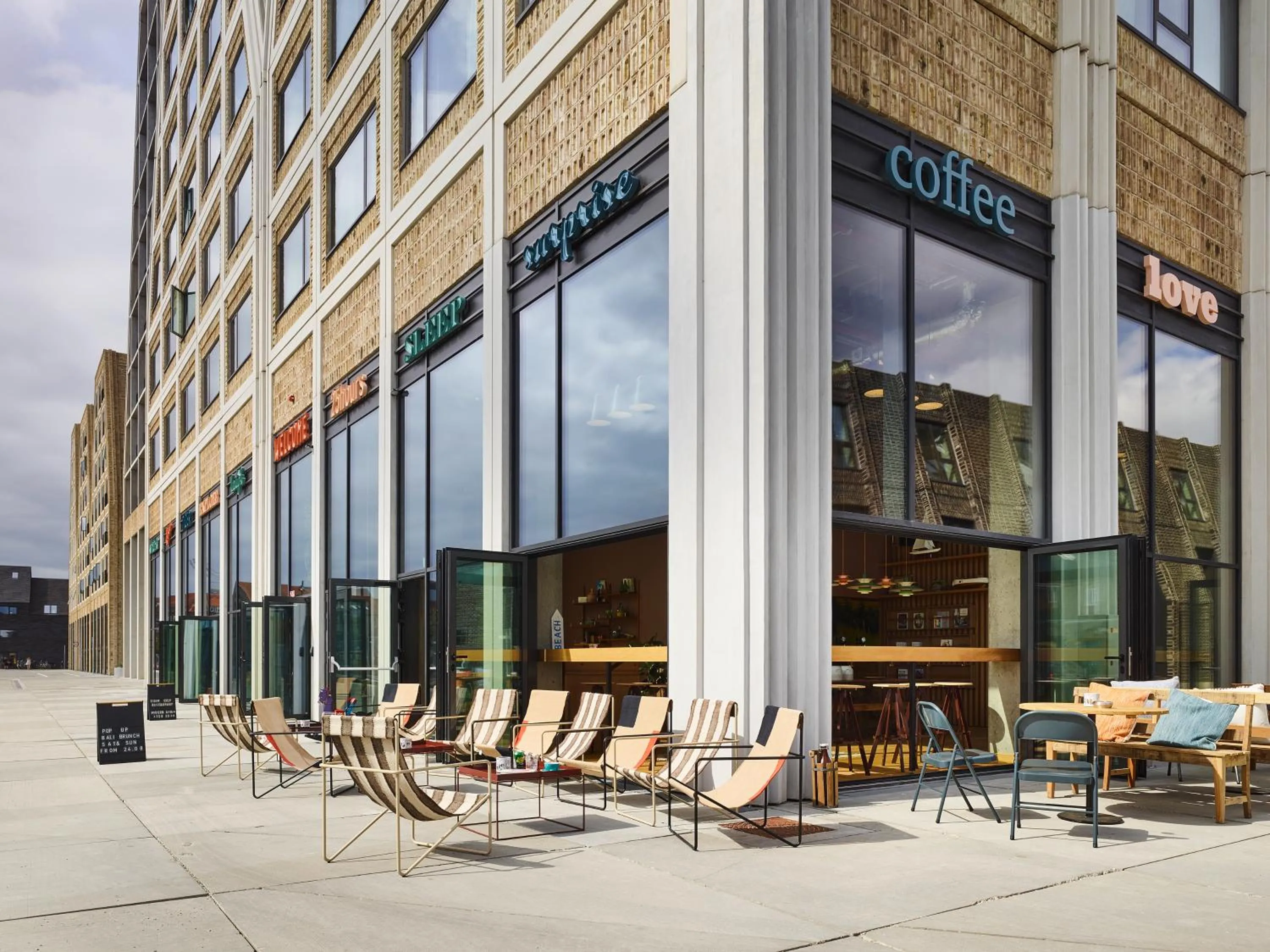 Property building in 25hours Hotel Paper Island