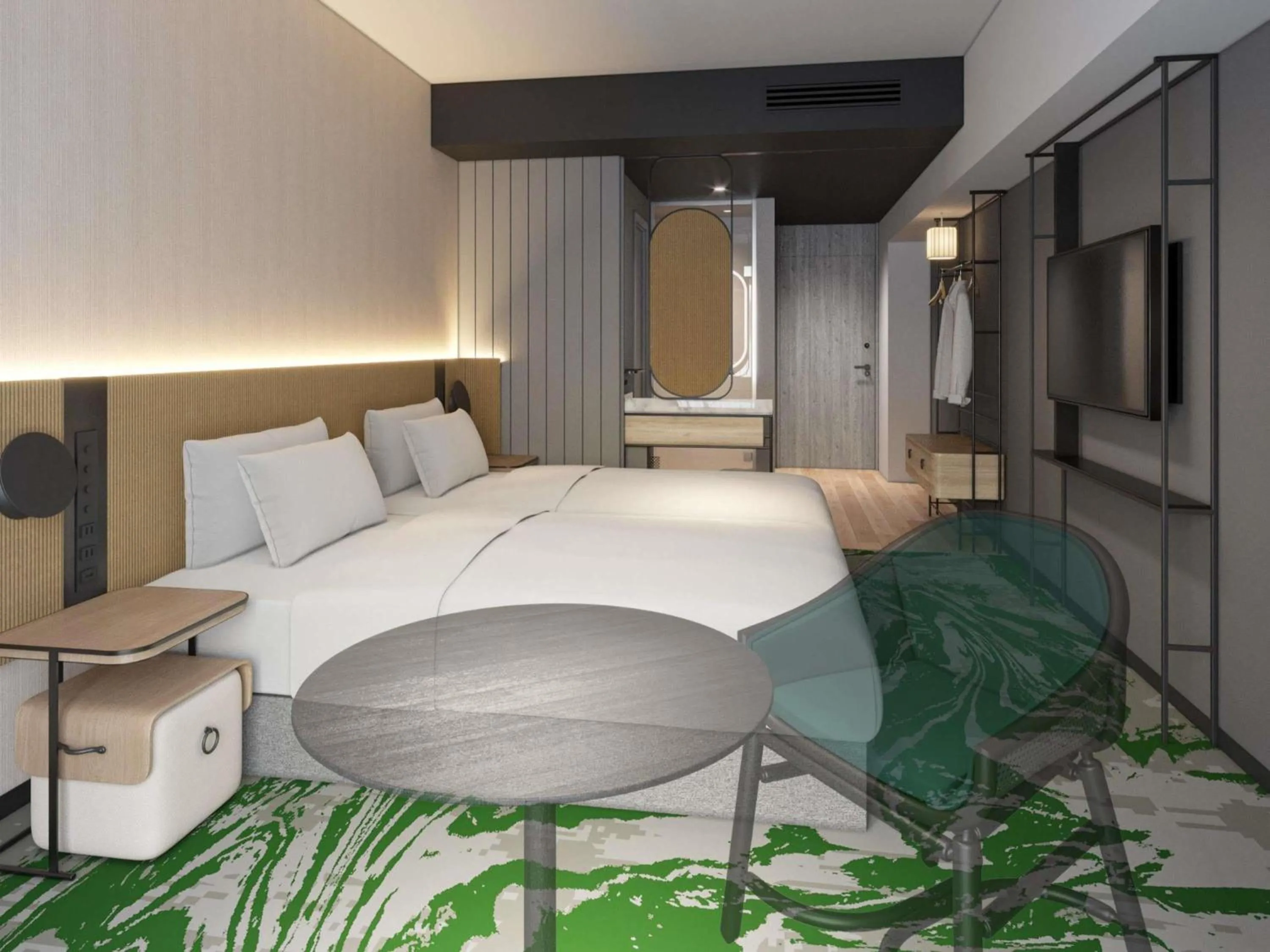 Bedroom, Bed in Novotel Nara