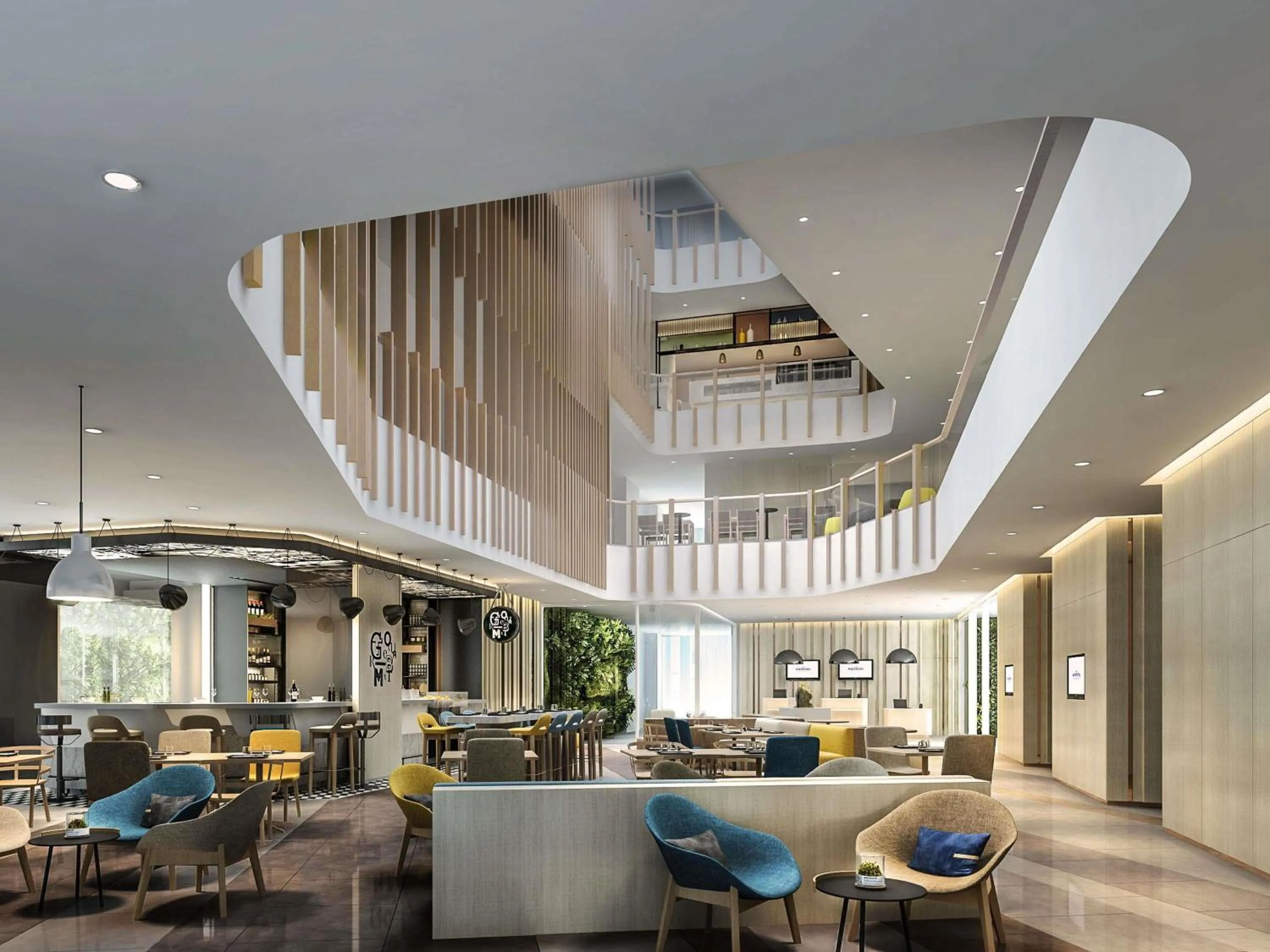 Restaurant/places to eat in Novotel Riyadh Sahafa