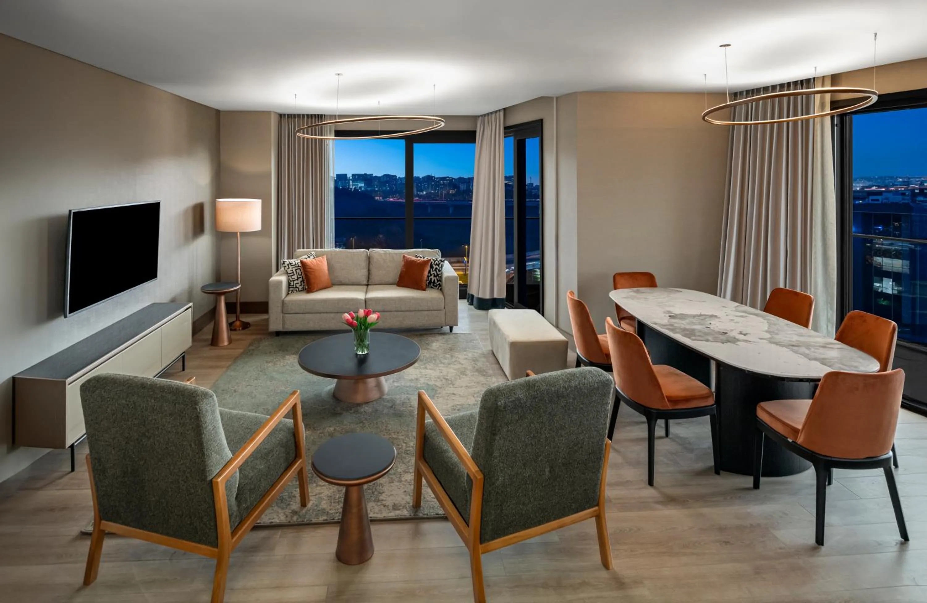 Living room in Mövenpick Living Istanbul Saklivadi