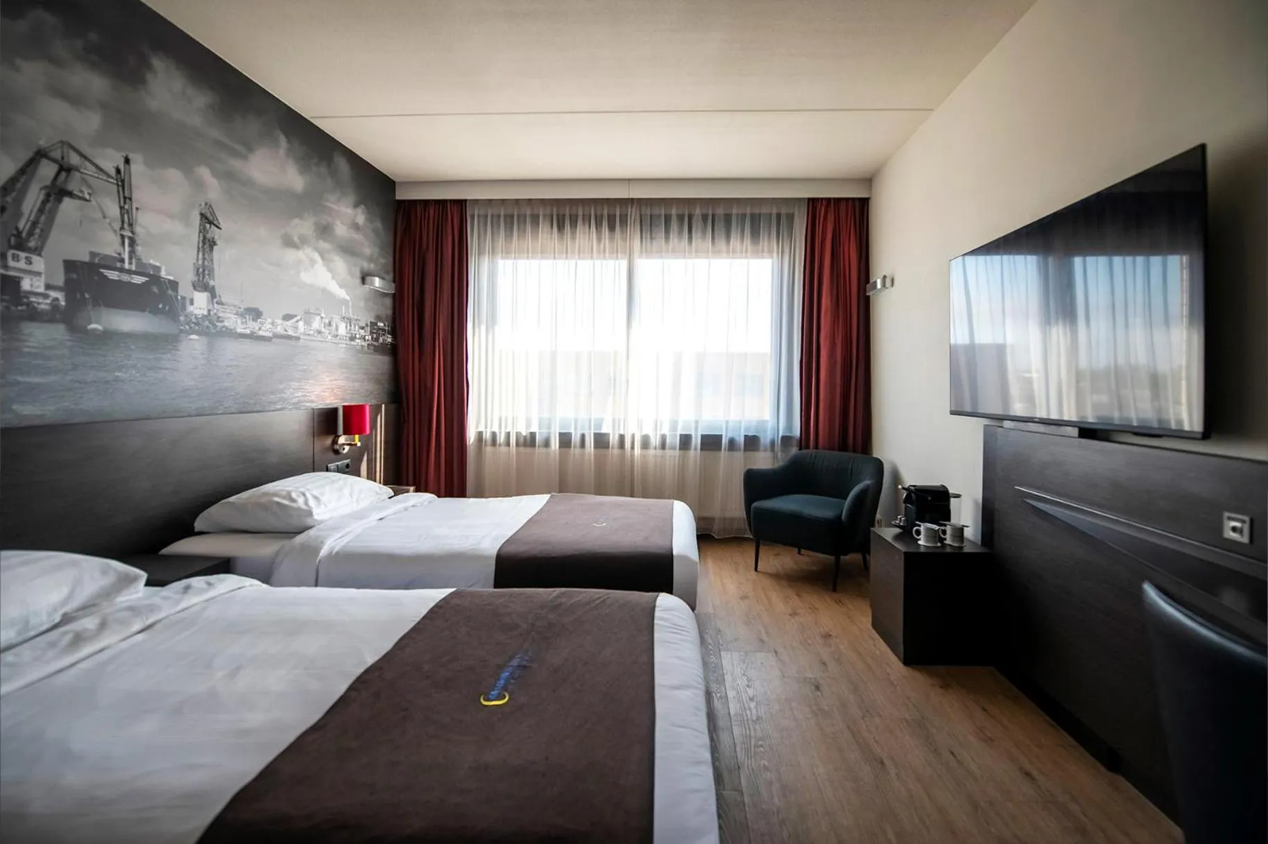 Bed in Bastion Hotel Rotterdam Alexander