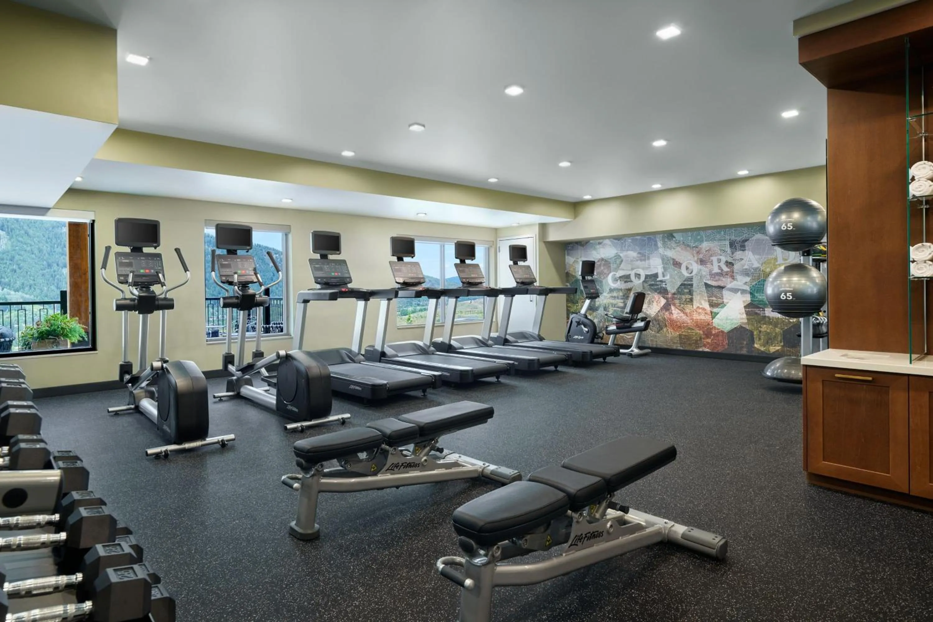 Fitness centre/facilities in TownePlace Suites by Marriott Avon Vail Valley