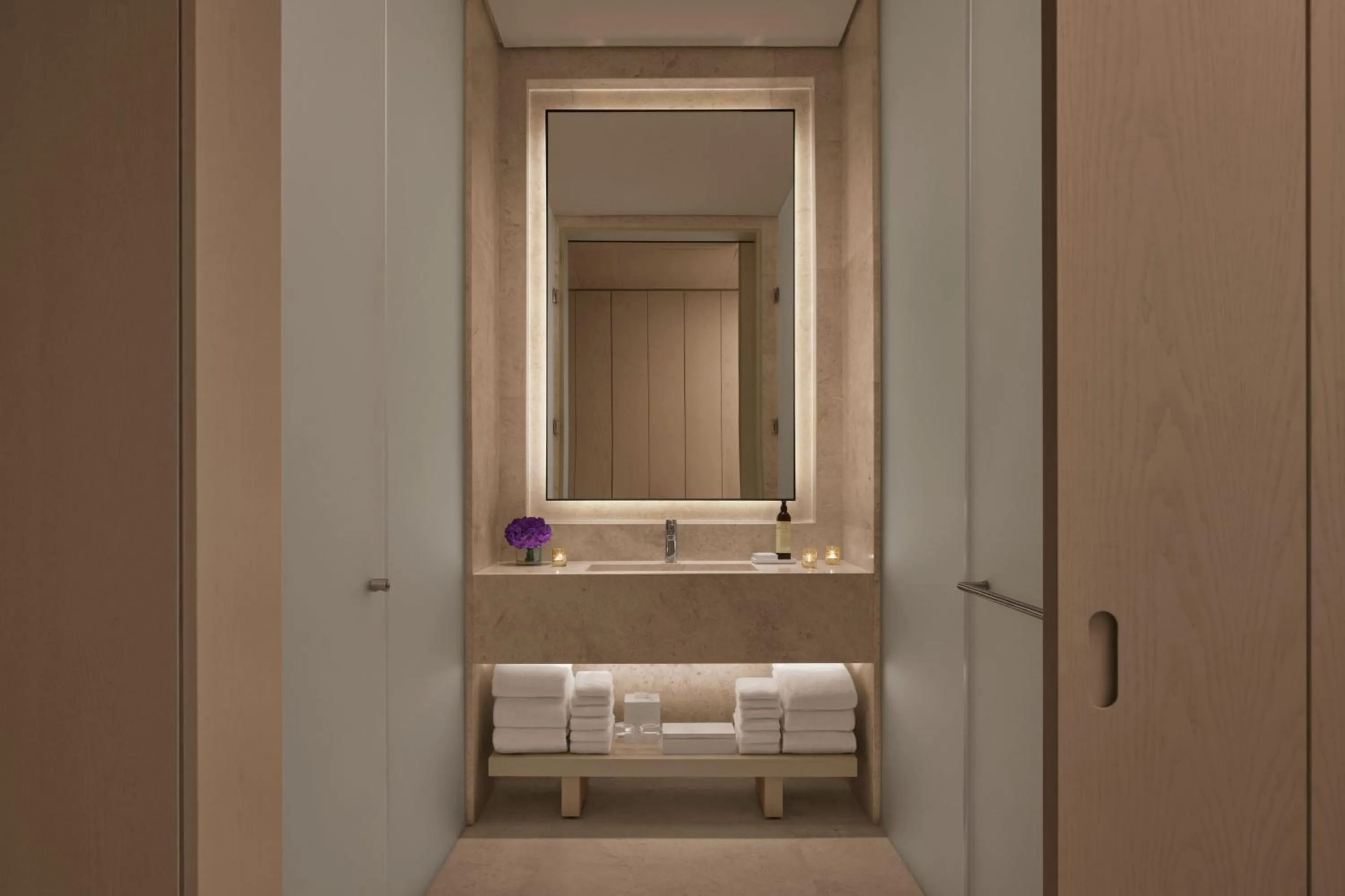 Bathroom, Bed in The Jeddah EDITION