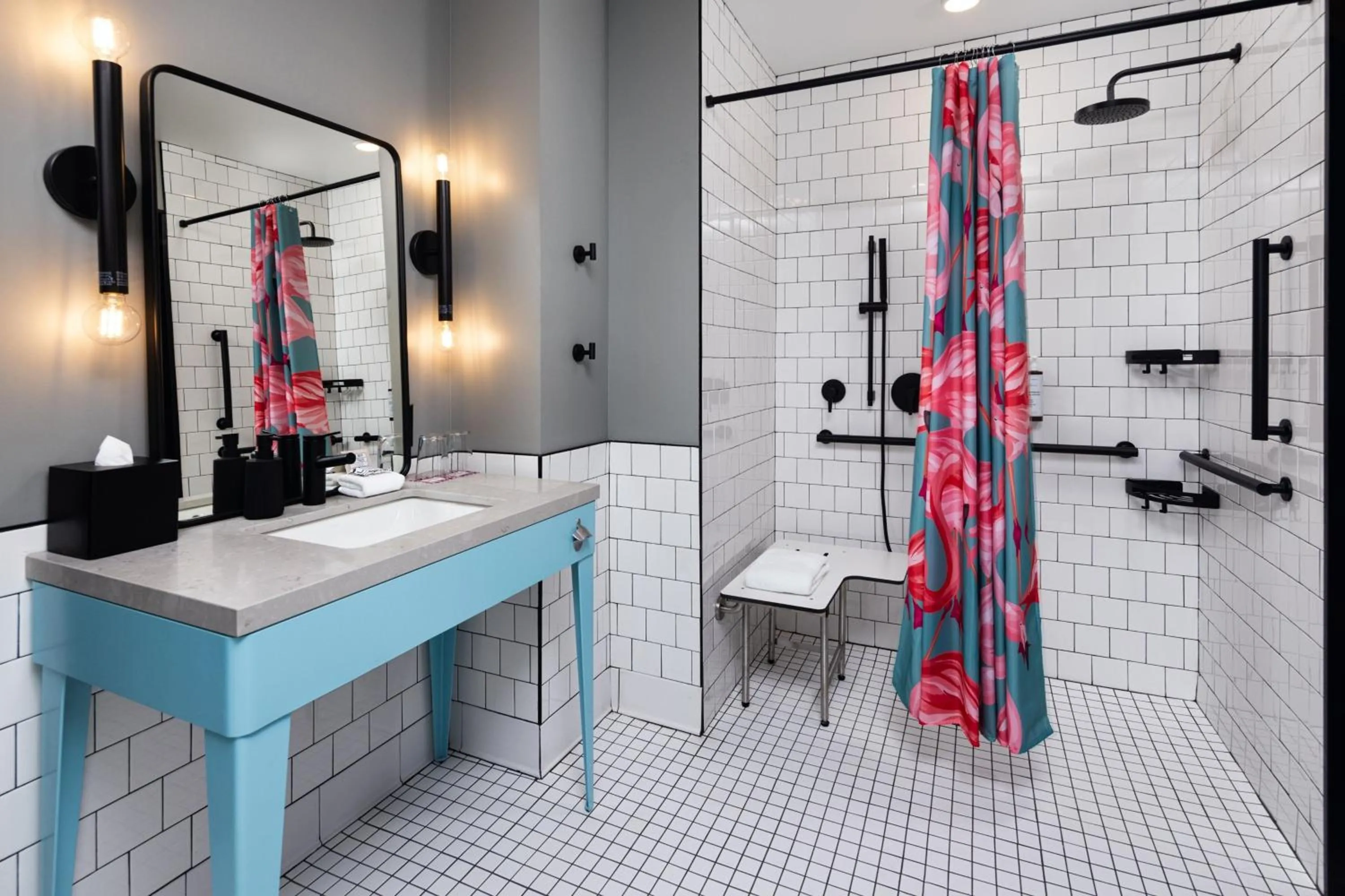 Bathroom in Moxy Madison Downtown