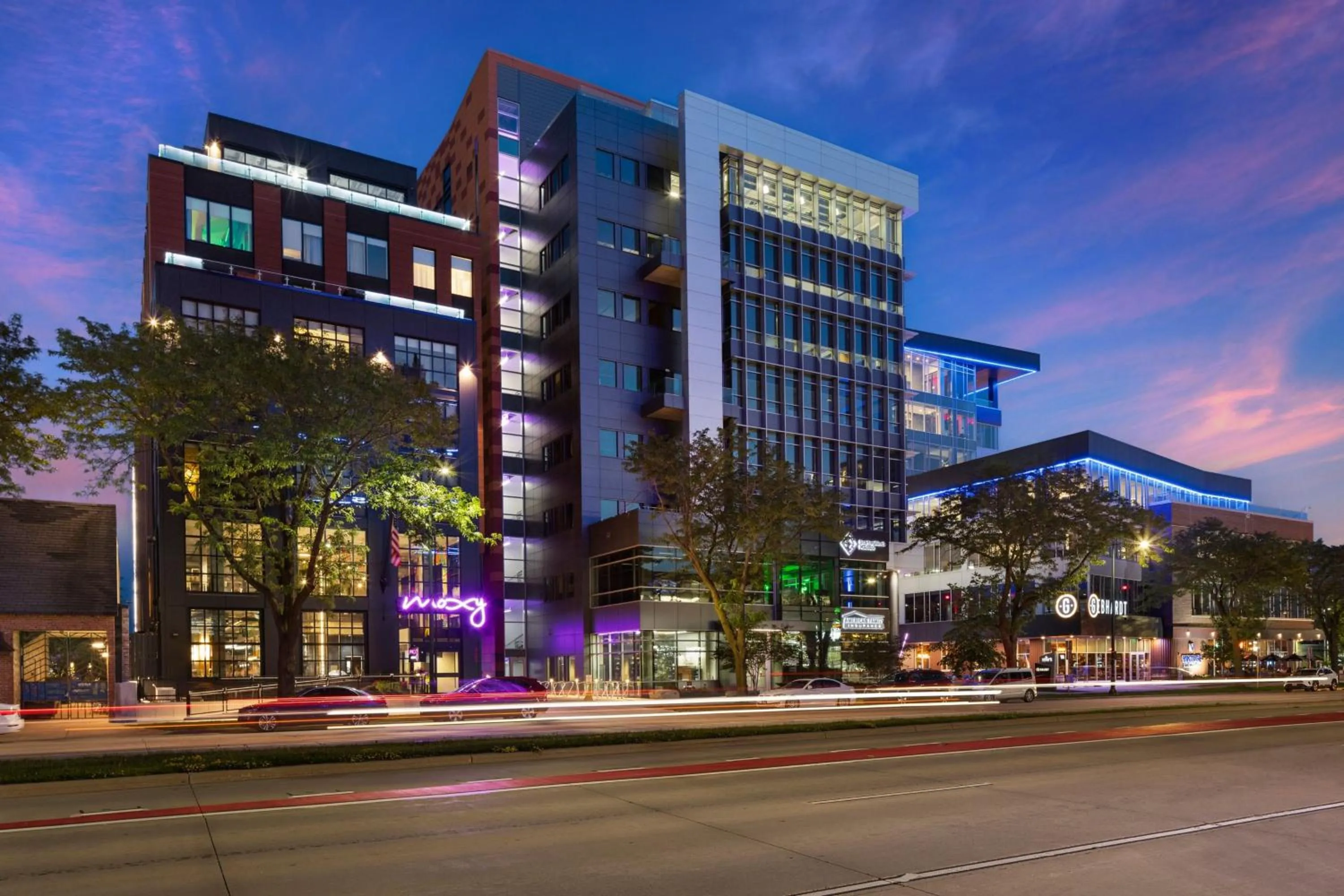 Property building in Moxy Madison Downtown