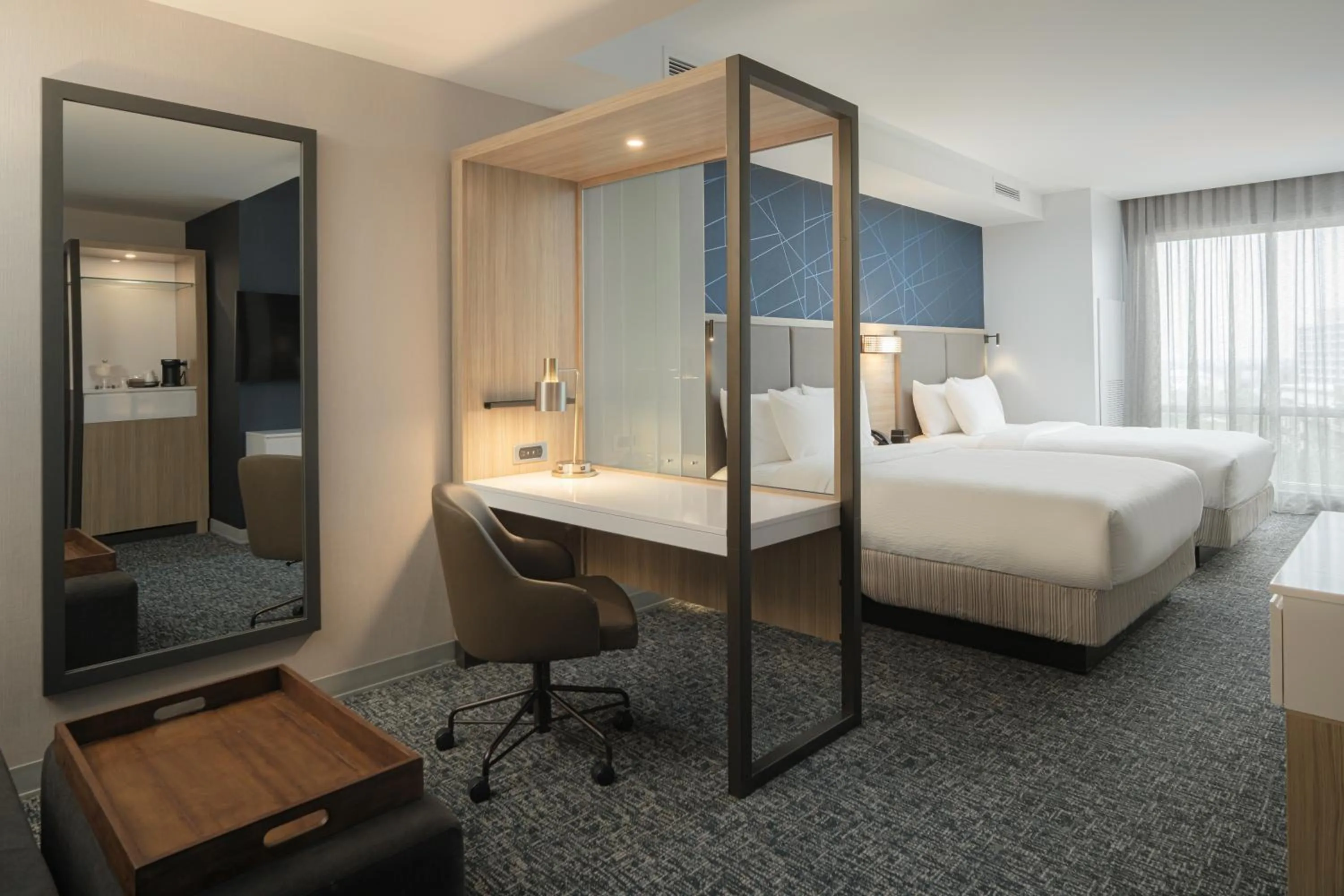 Bed in SpringHill Suites by Marriott Tampa Downtown