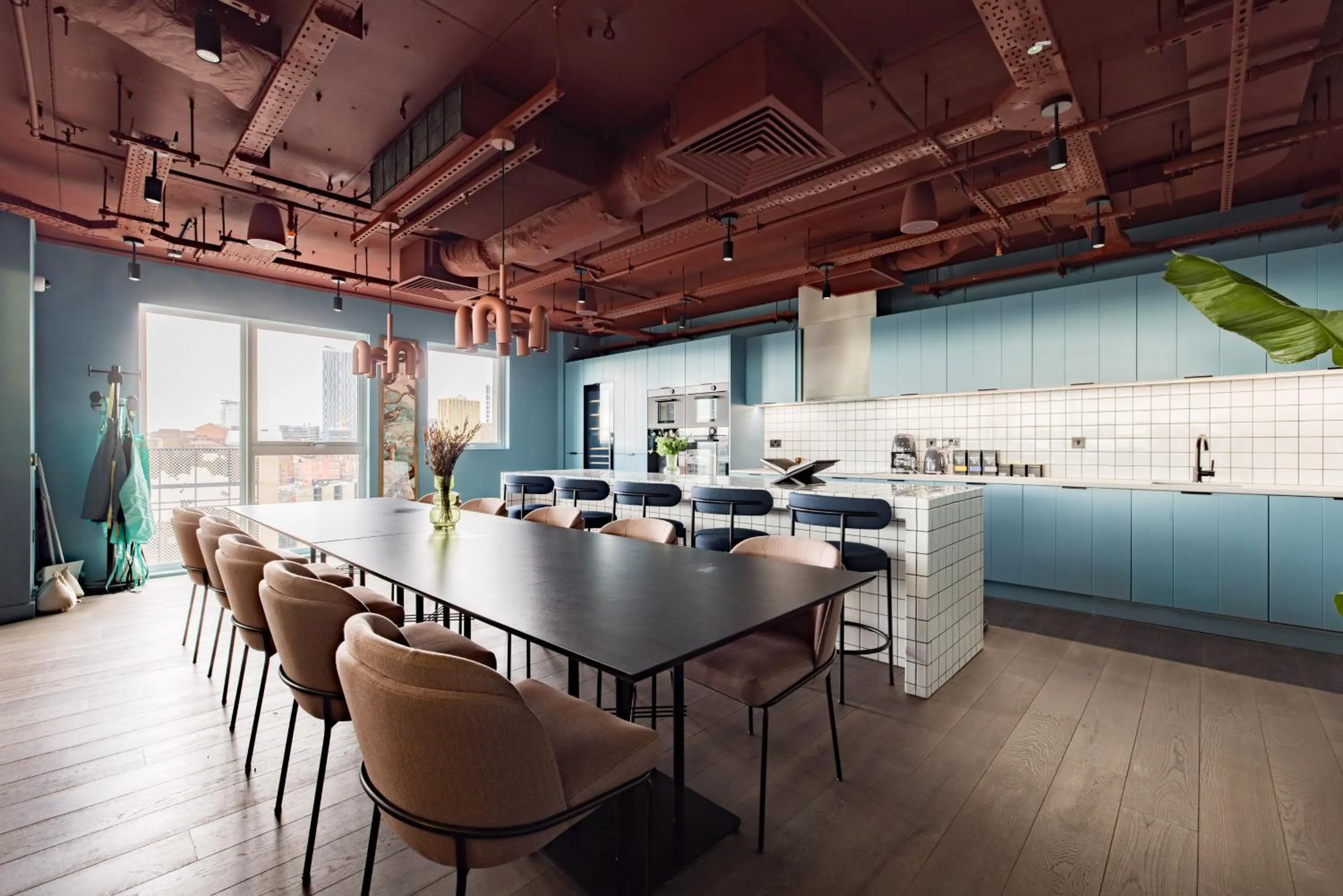 Communal kitchen in Charles Hope Leeds