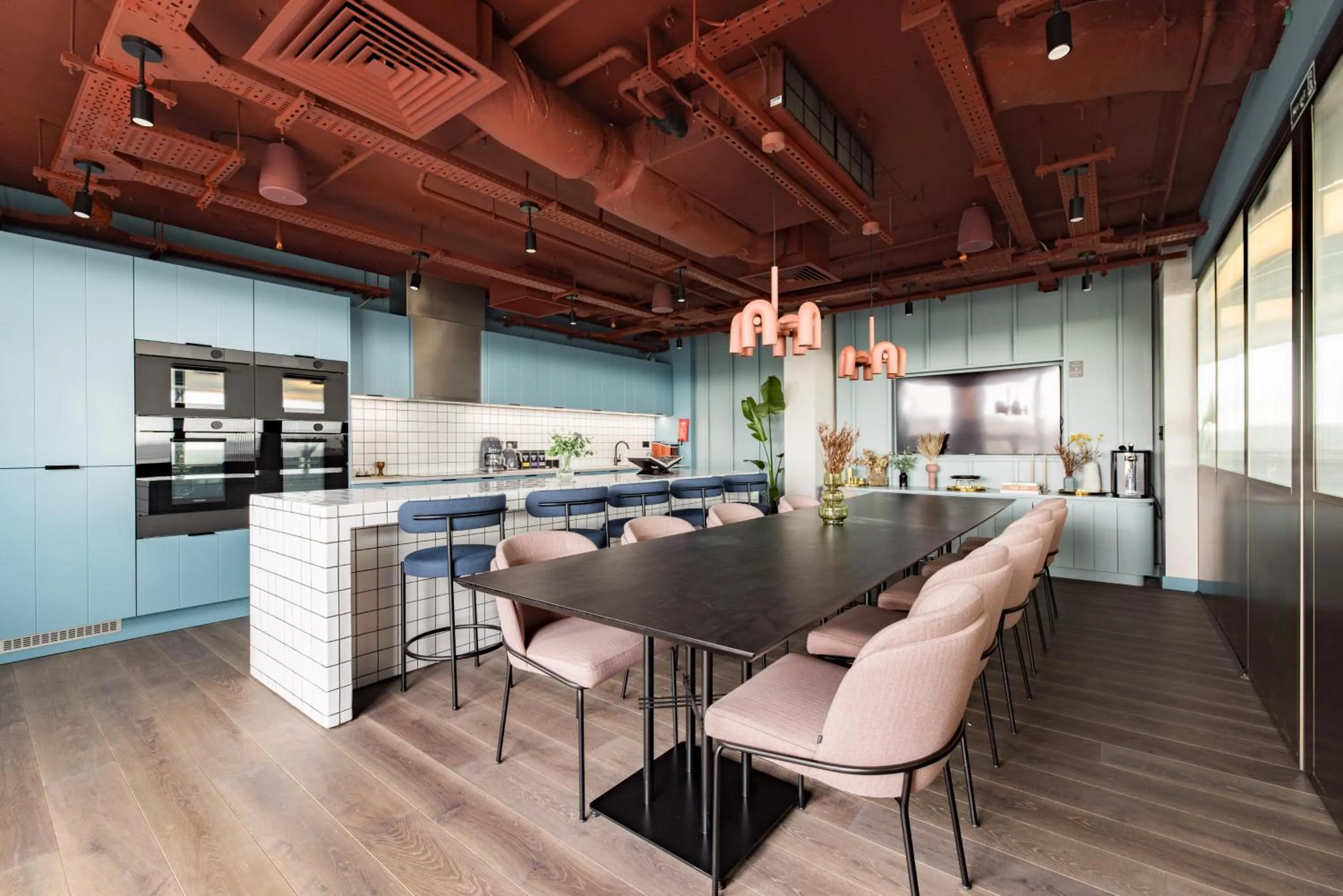 Communal kitchen in Charles Hope Leeds